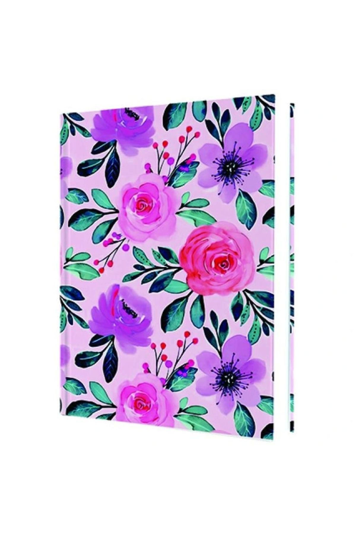 DEFFTER 64955-6 SPRING 2025 / ROSES 14X20 SERT KAPAK ÇİZGİLİ DEFTER 96 YP.