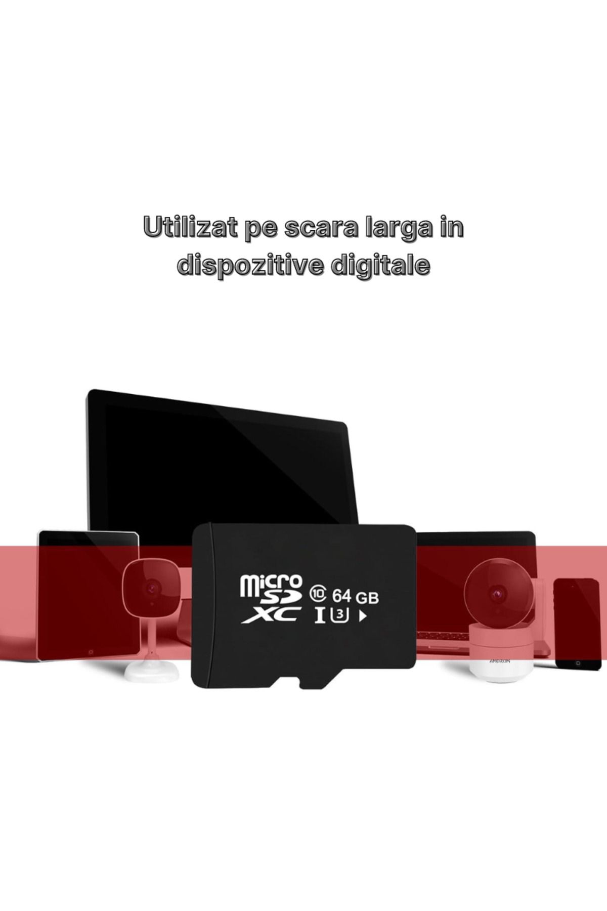 MaGeCa-Micro SD Memory Card, 64 GB, Class 10, U3 Speed ​​Class, Extended Compatibility 6