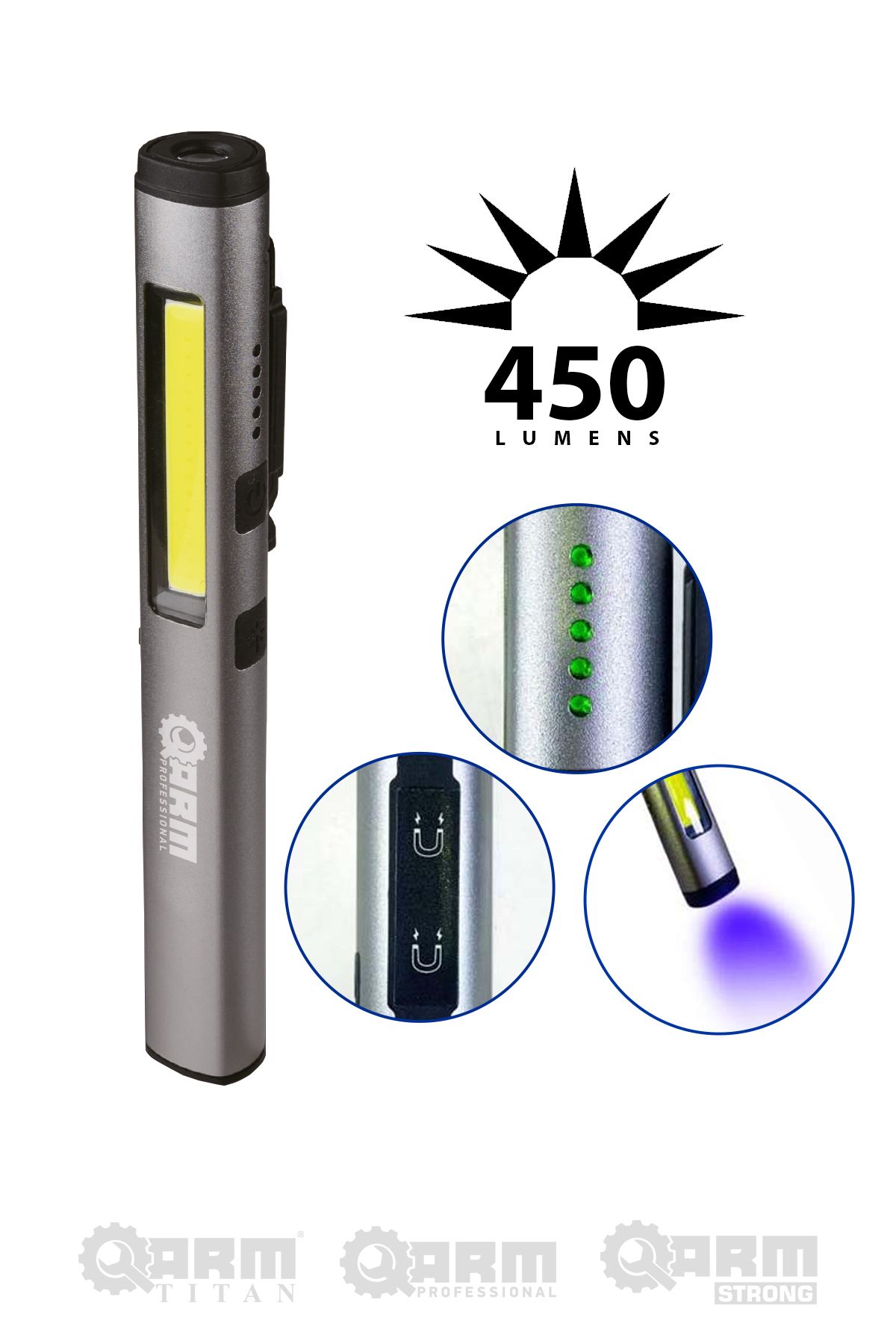 Arm 450 LÜMEN ŞARJLI LED LAMBA