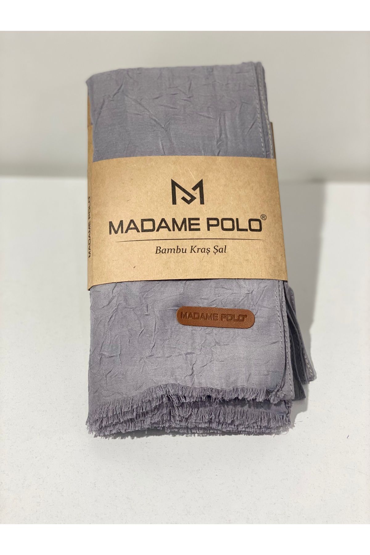 Perla Scarf & More Bambu Kıraş Şal Gri