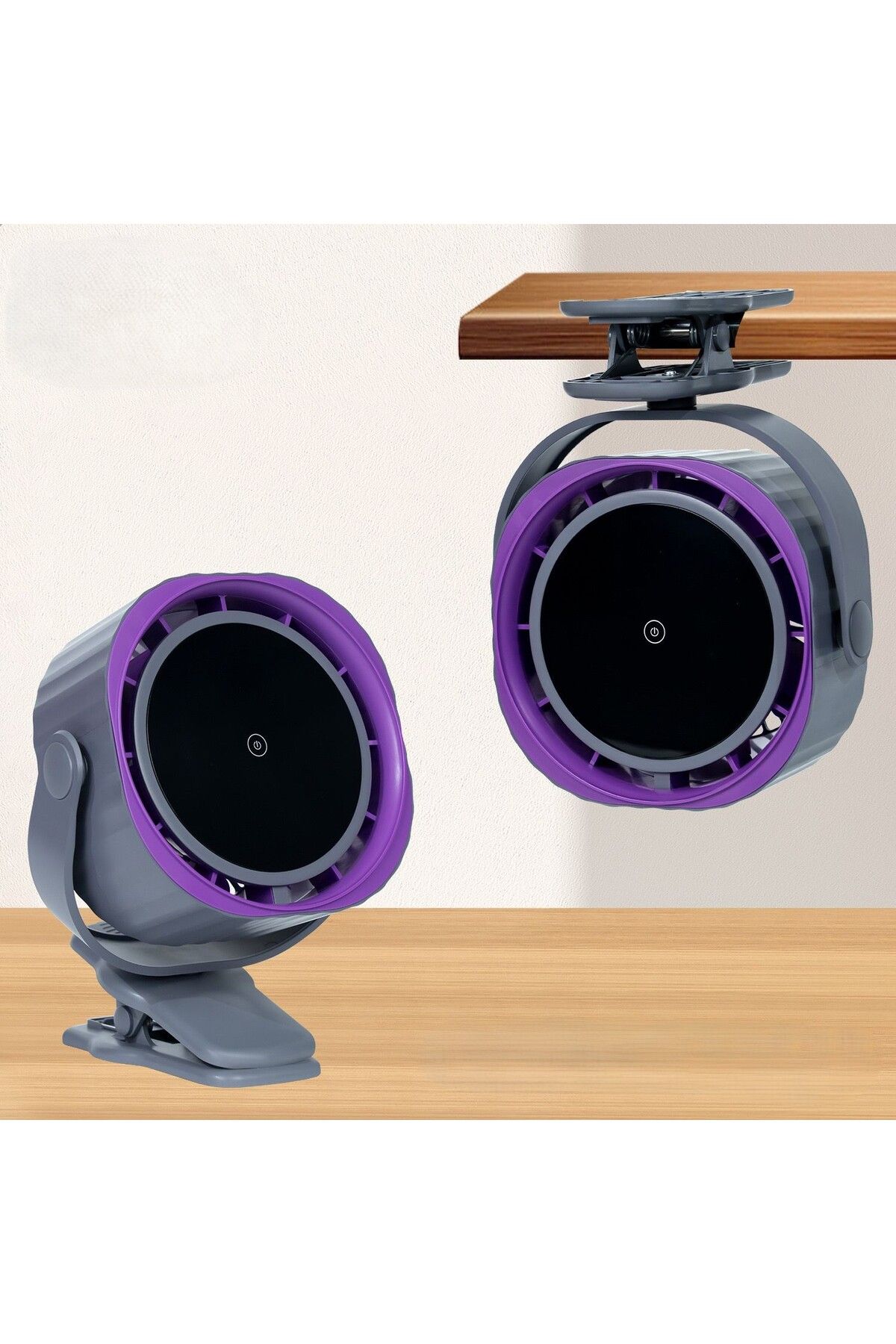 MATECHNO Taşınabilir Dijital Mini Fan Sıkıştırmalı Şarj Edilebilir Fanı Masa Yatak Bağlanabilir Soğutucu Fan