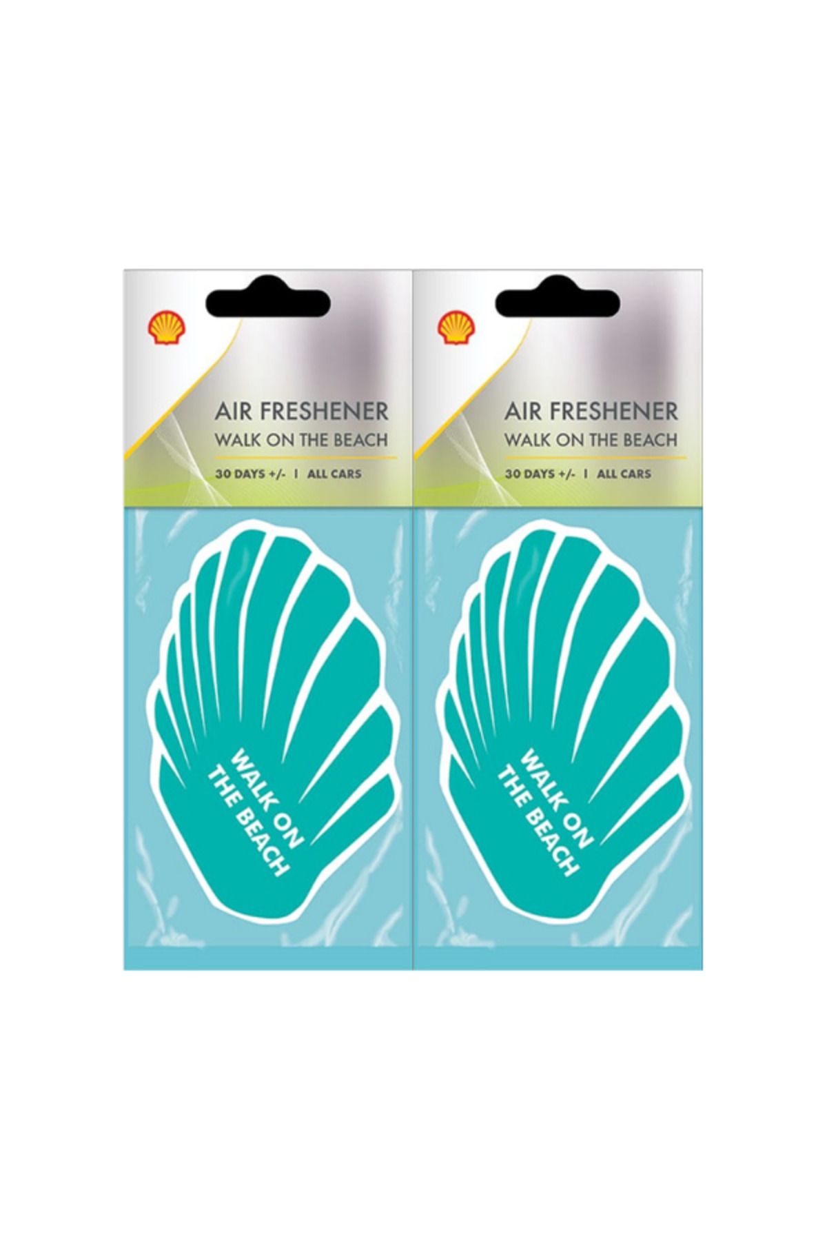 BBS MARKET SHELL Air Freshener Walk on the Beach 2’li Set – Deniz Esintili Ferah Aromalı Oto Kokusu