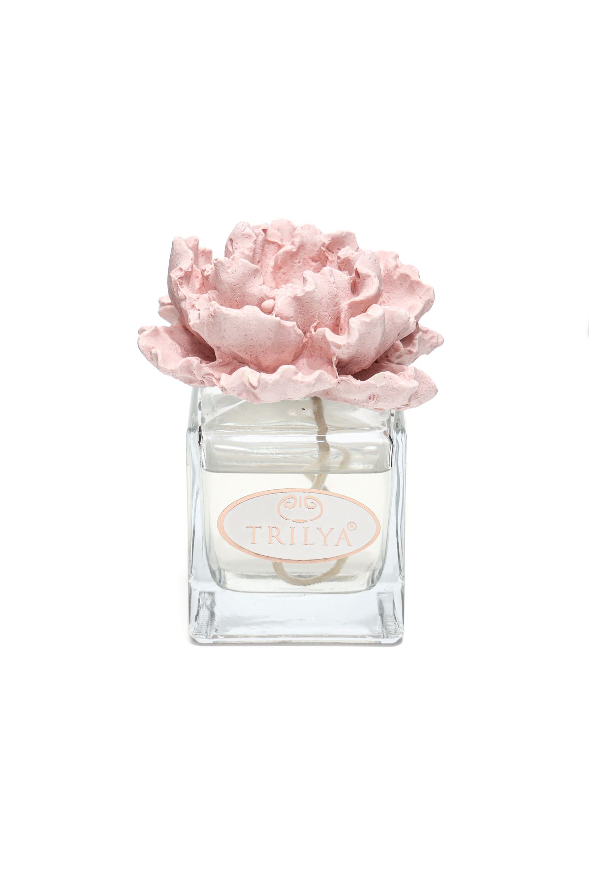 Trilya 200 ml Pembe Seramik Taşlı Limonya Oda Kokusu