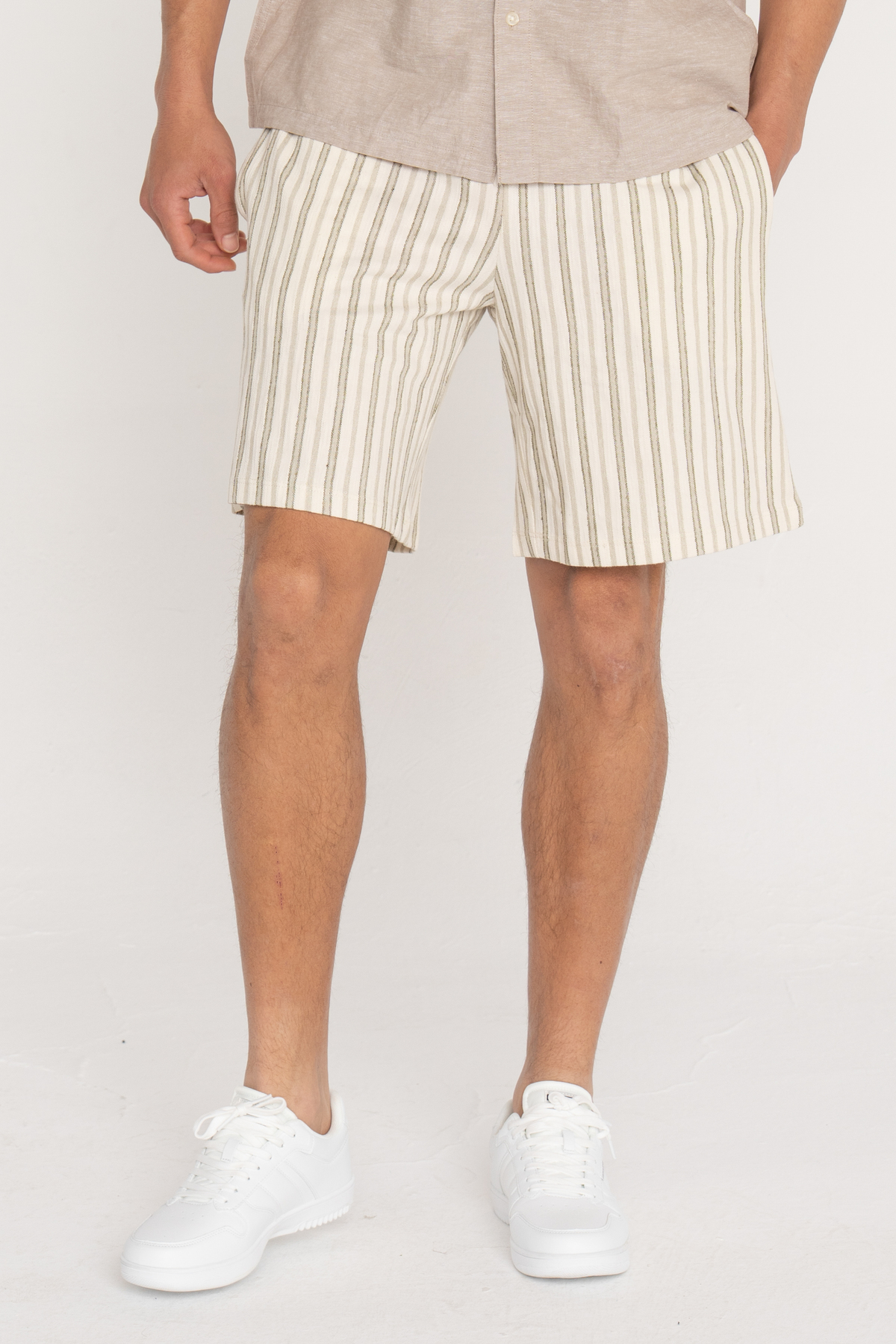 شلوارک مردانه راه راه فاق بلند | جک اند جونز Jack & Jones 12275412 - تصویر 2