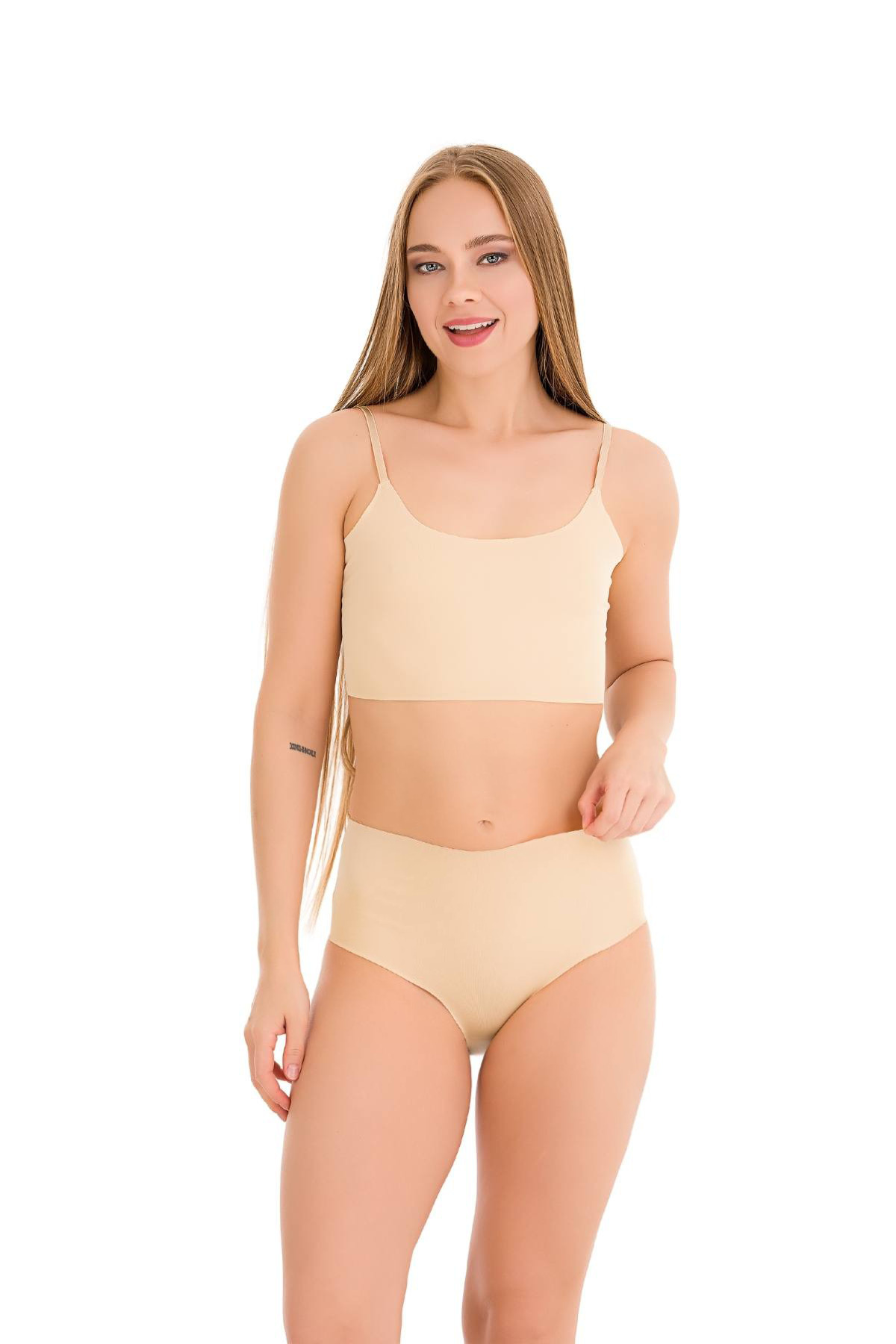 Newlilla-308 nahtloses Laser-Bato-Höschen für Damen mit hoher Taille 2