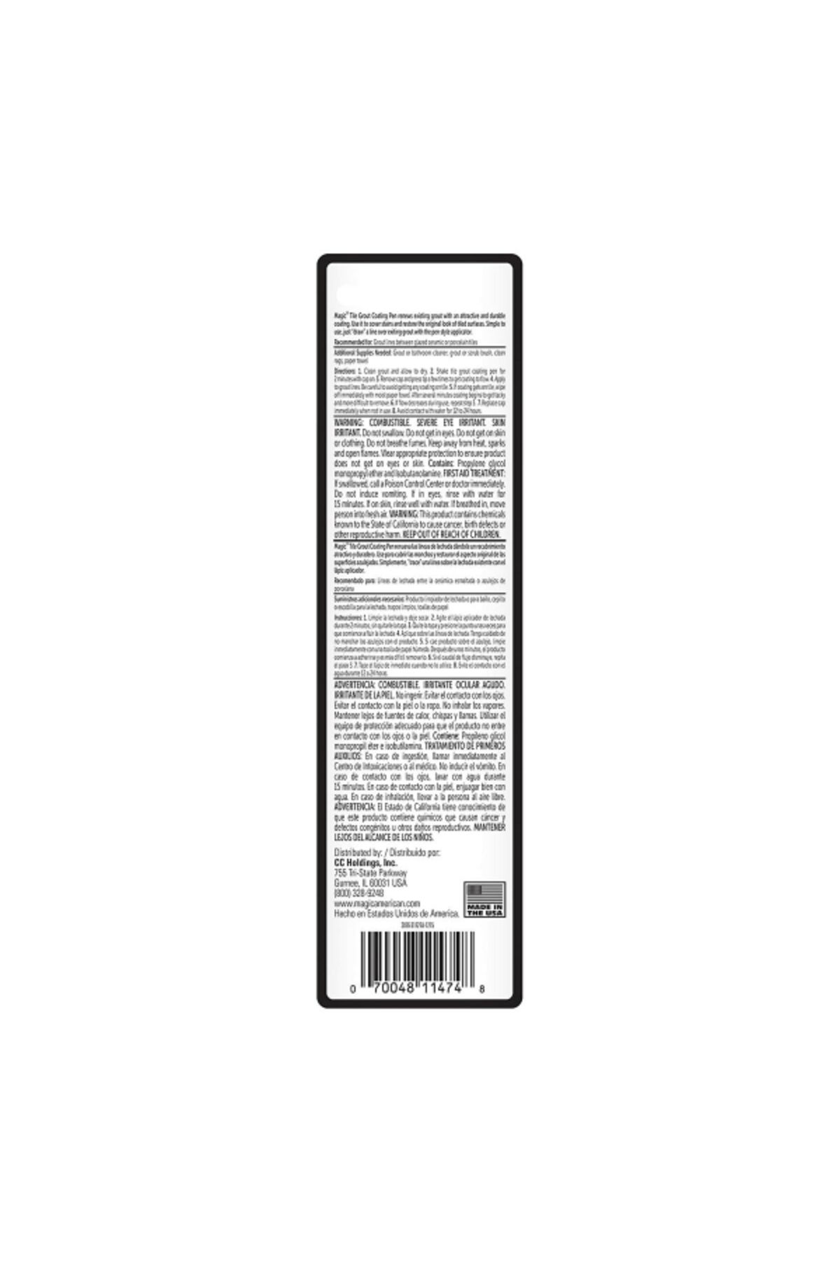 Magic-Tile and Grout Coating Pen with Fine Applicator Tip 7.4 ml 2