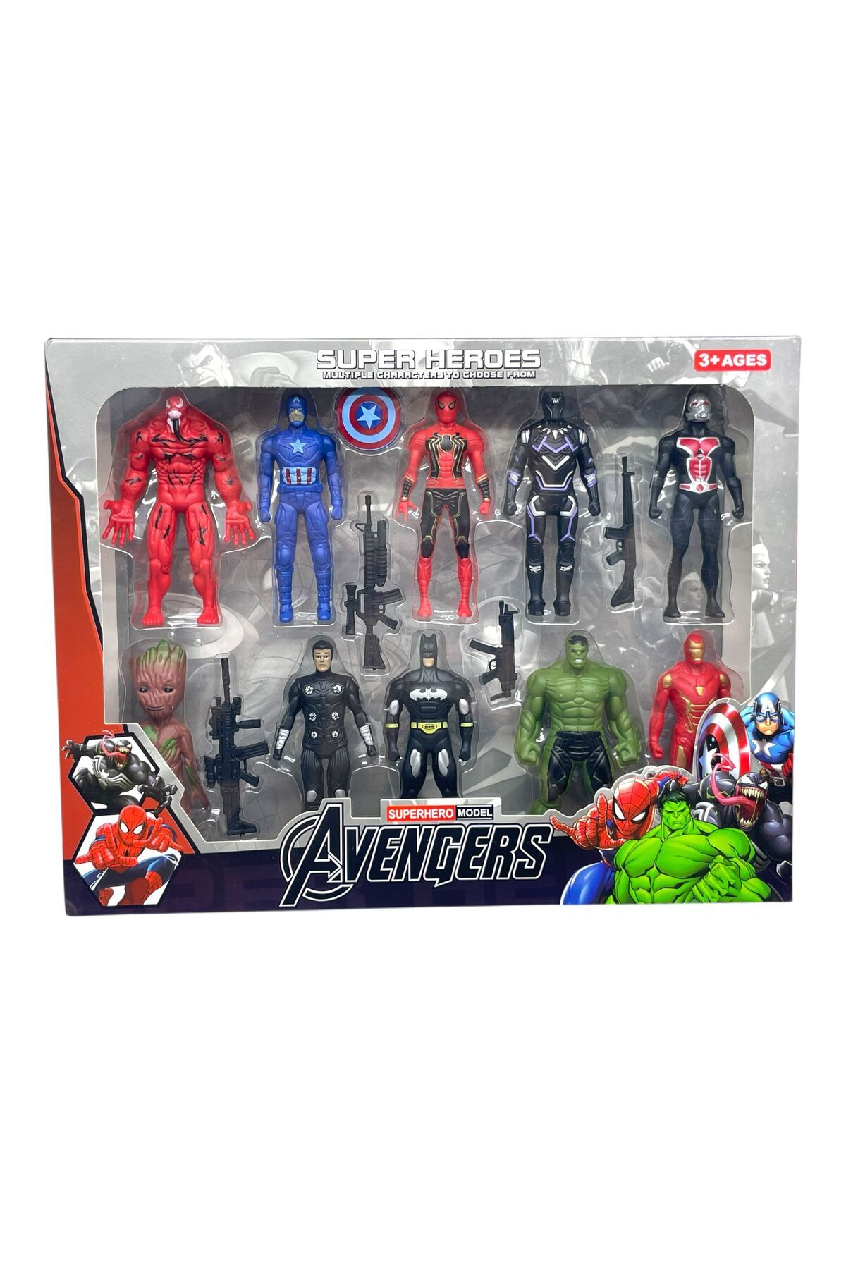 SCOWETTO Avengers 15 Parça 10 Figürlü Set Oyuncak