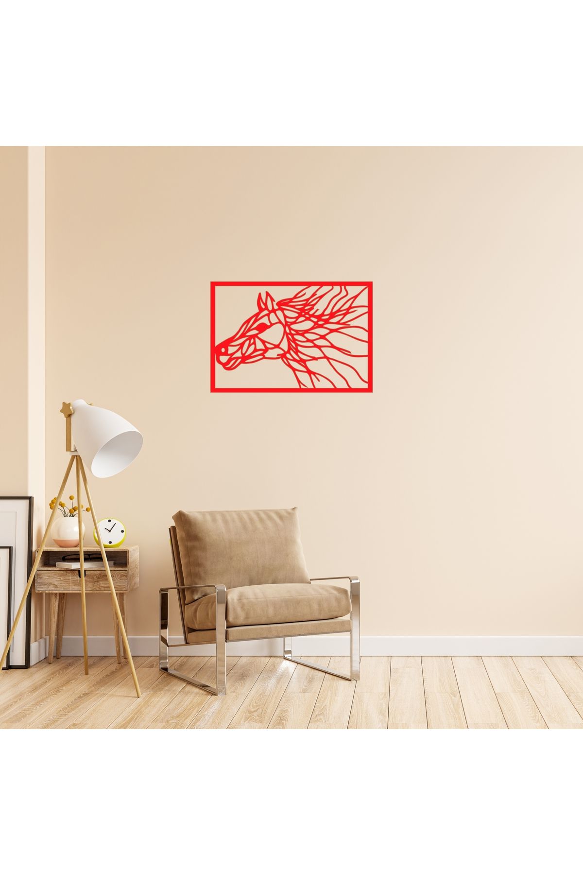 Grand Fine Art Tek Parça Renkli MDF Tablo At