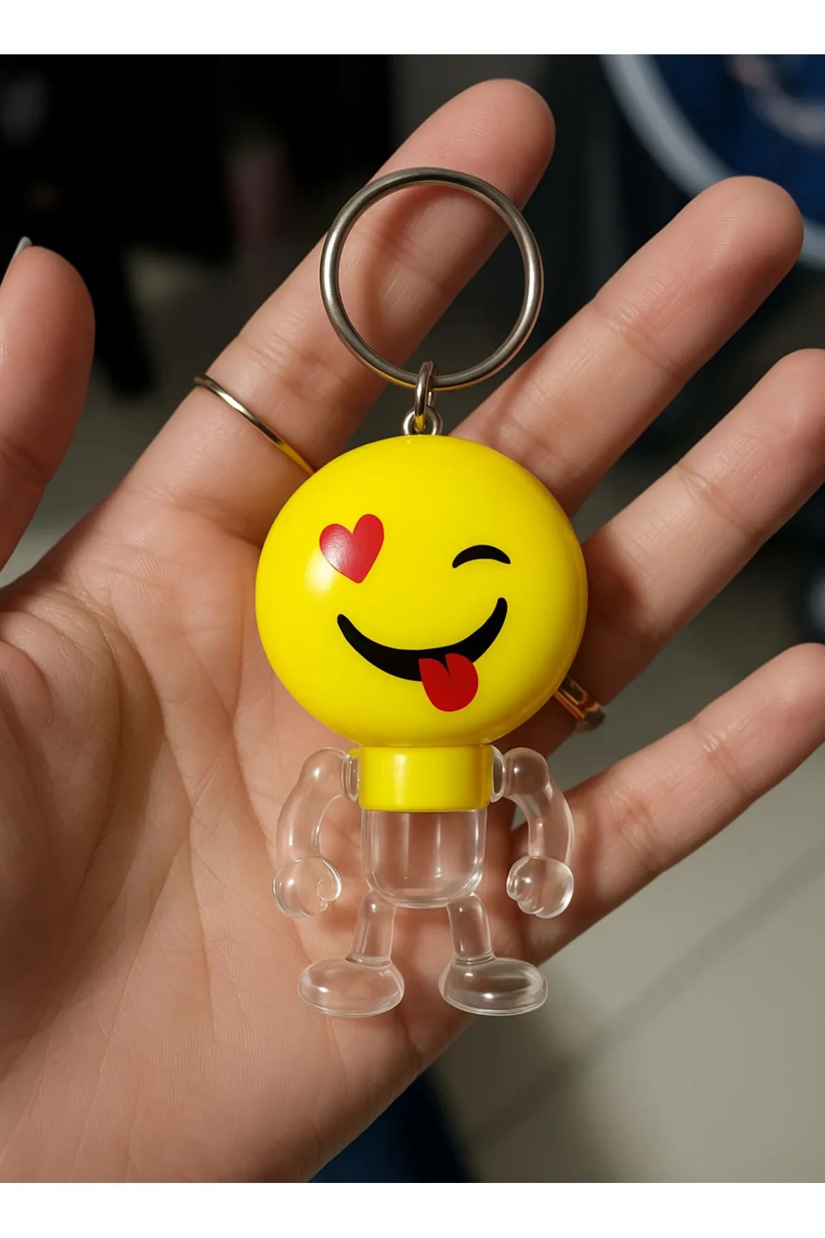 TAYEM Işıklı Emoji El Feneri Anahtarlık 20 Adet, Karne Hediyesi, Yarıyıl, Sömestir, Bayram Hediyesi