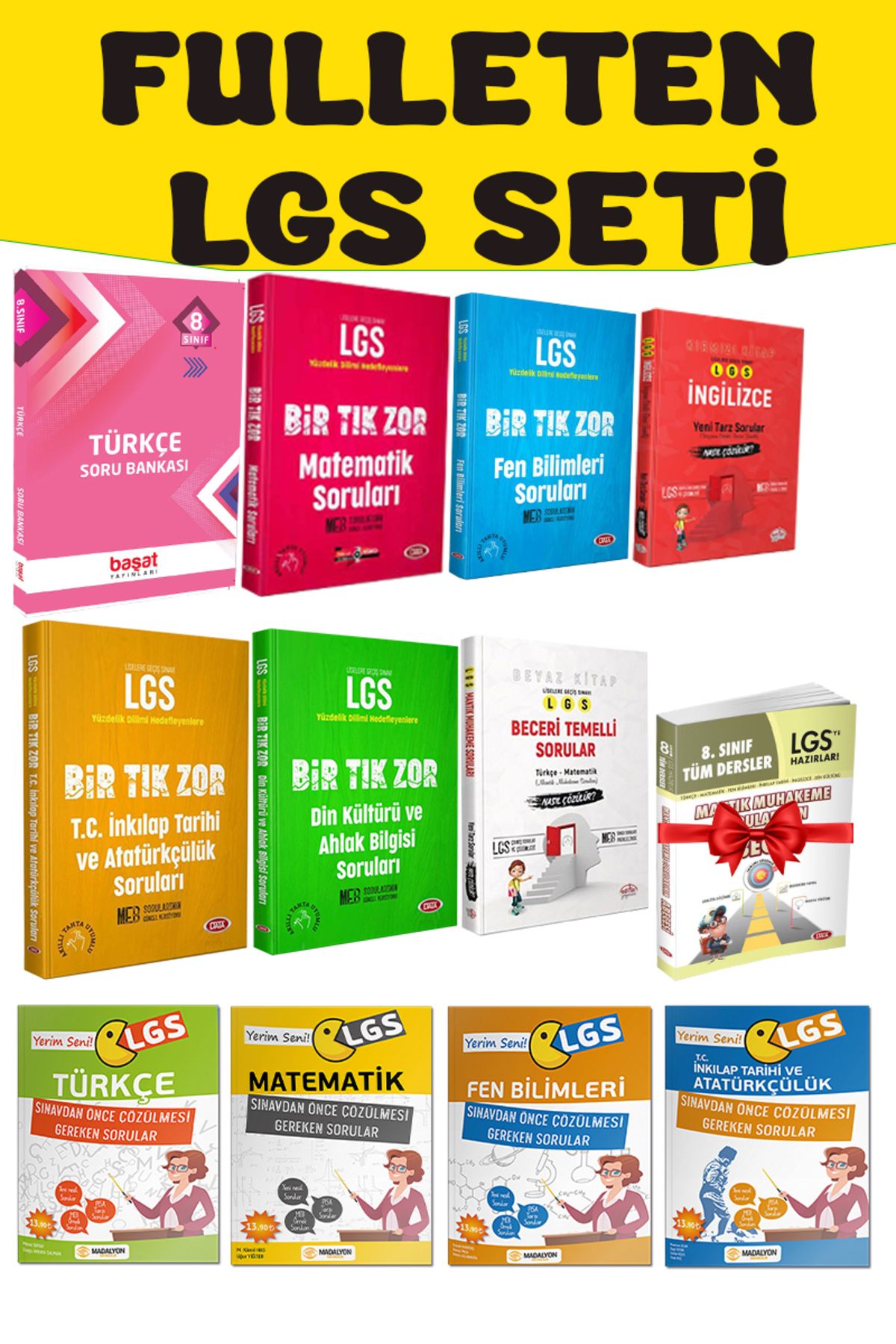 Editör Yayınevi LGS Soru Bankaları-Beceri Temelli Sorular-Sınavdan Önce Çözülmesi G.S.+Hediye