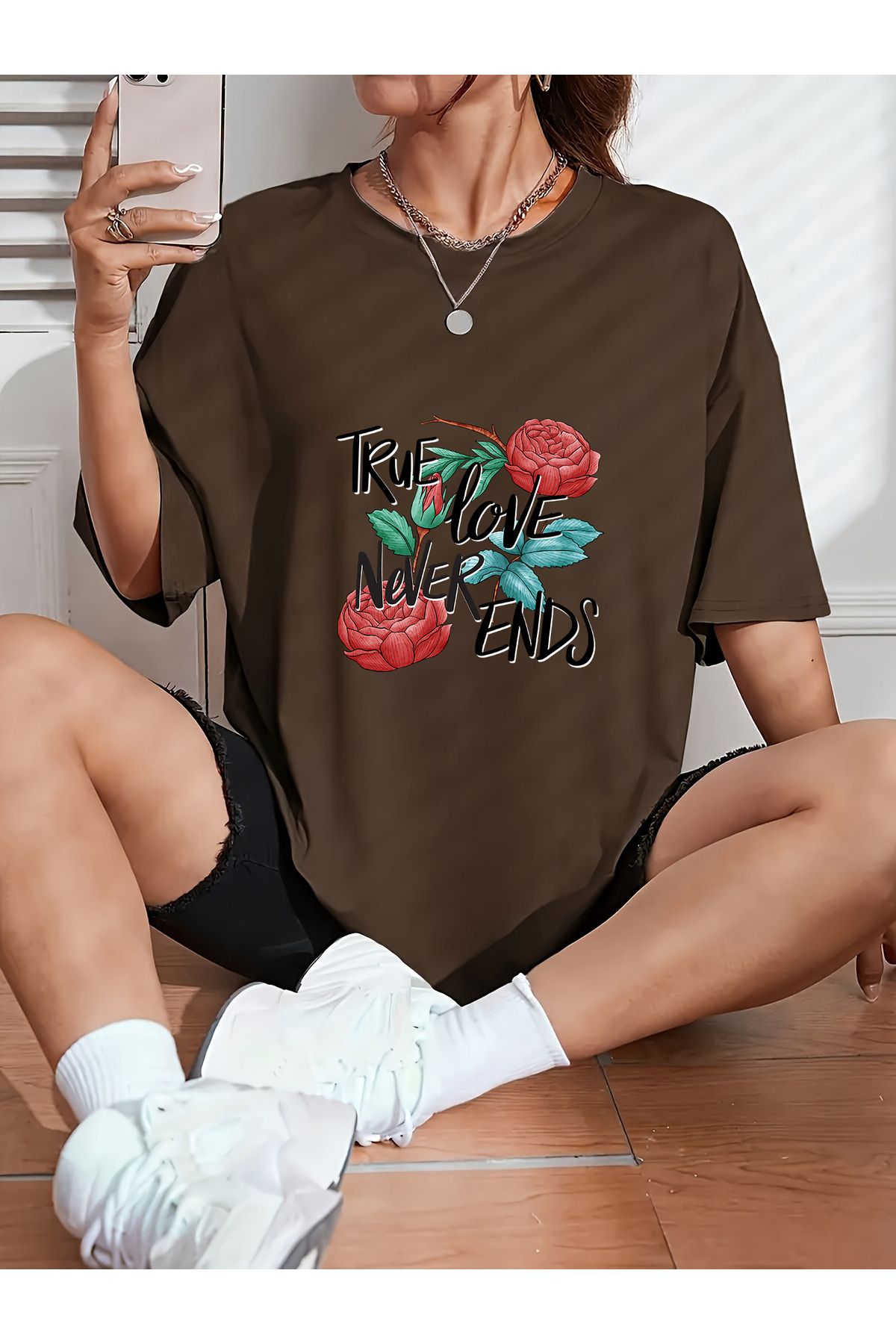 uyguntarz Unisex True Tasarım Basklı Tshirt