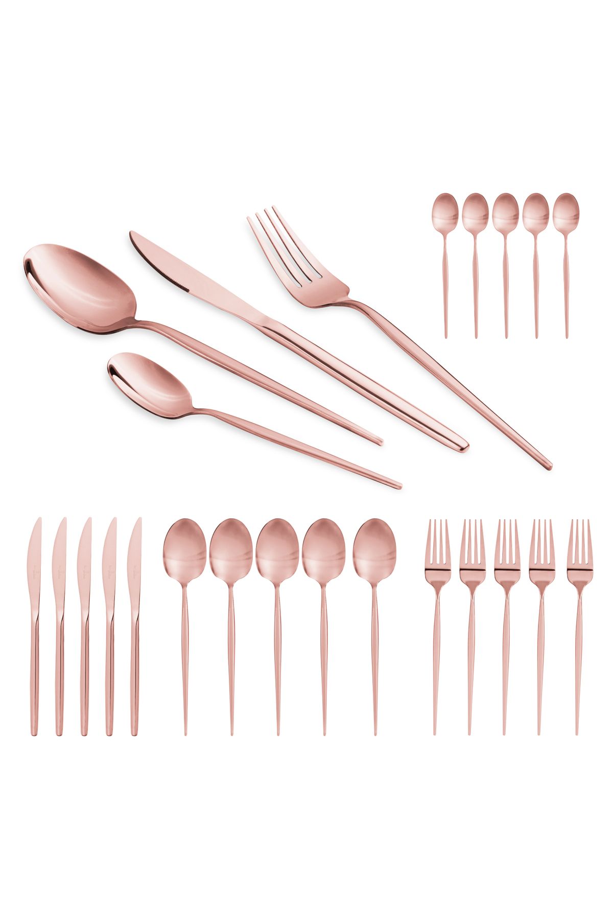 Berlinger Haus-Set 24 tacamuri, BerlingerHaus, inox, roz 3