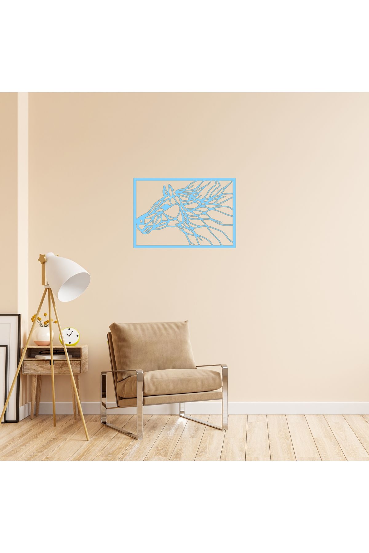 Grand Fine Art Tek Parça Renkli MDF Tablo At