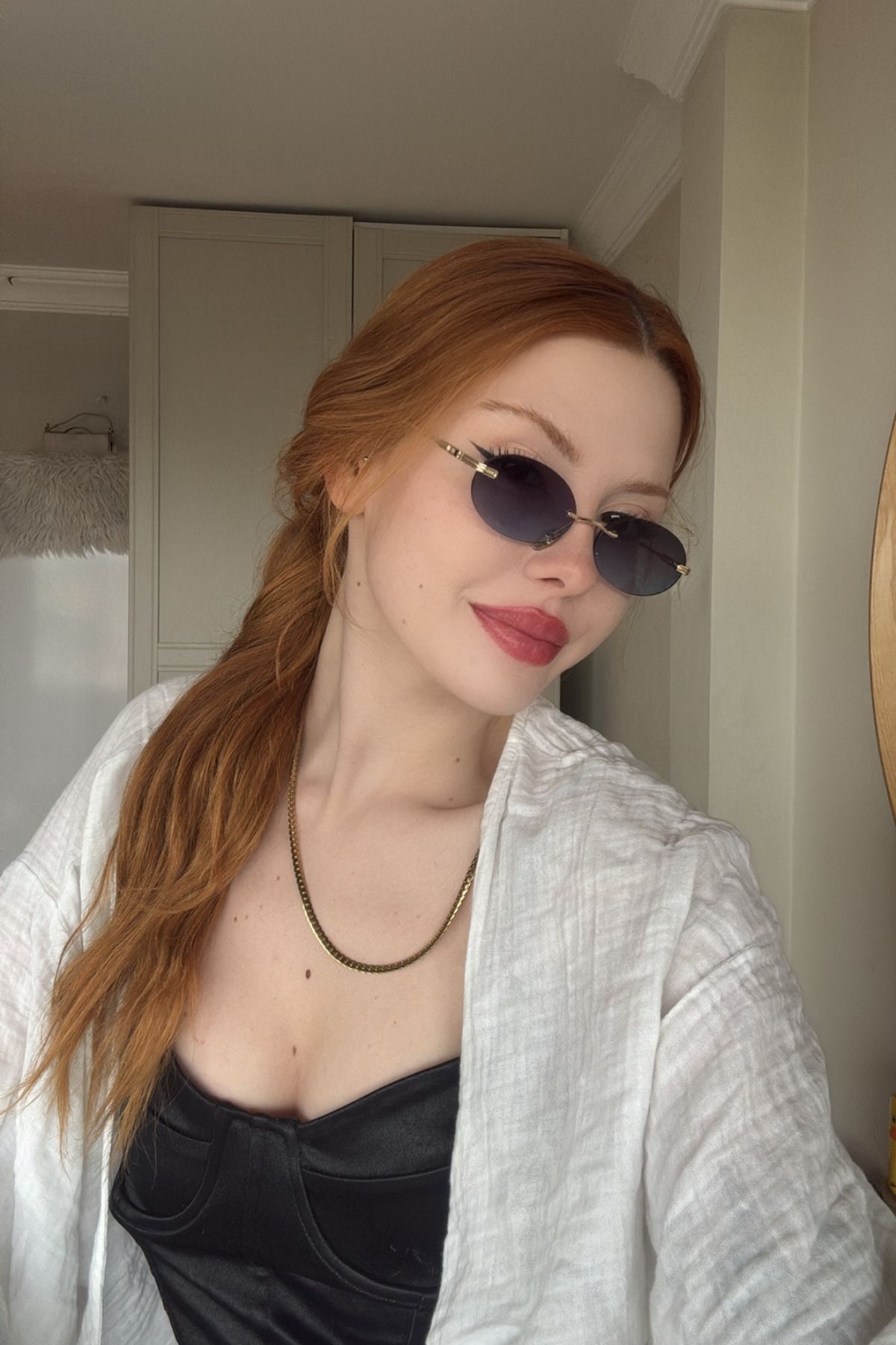 FALAN EYEWEAR Elarin Kadın Güneş Gözlüğü Mavi Degrade