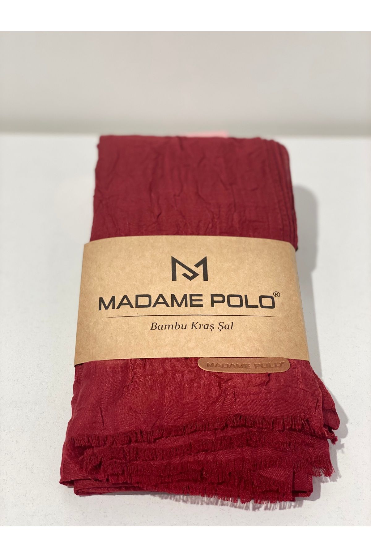 Perla Scarf & More Bambu Kıraş Şal Vişne Çürüğü