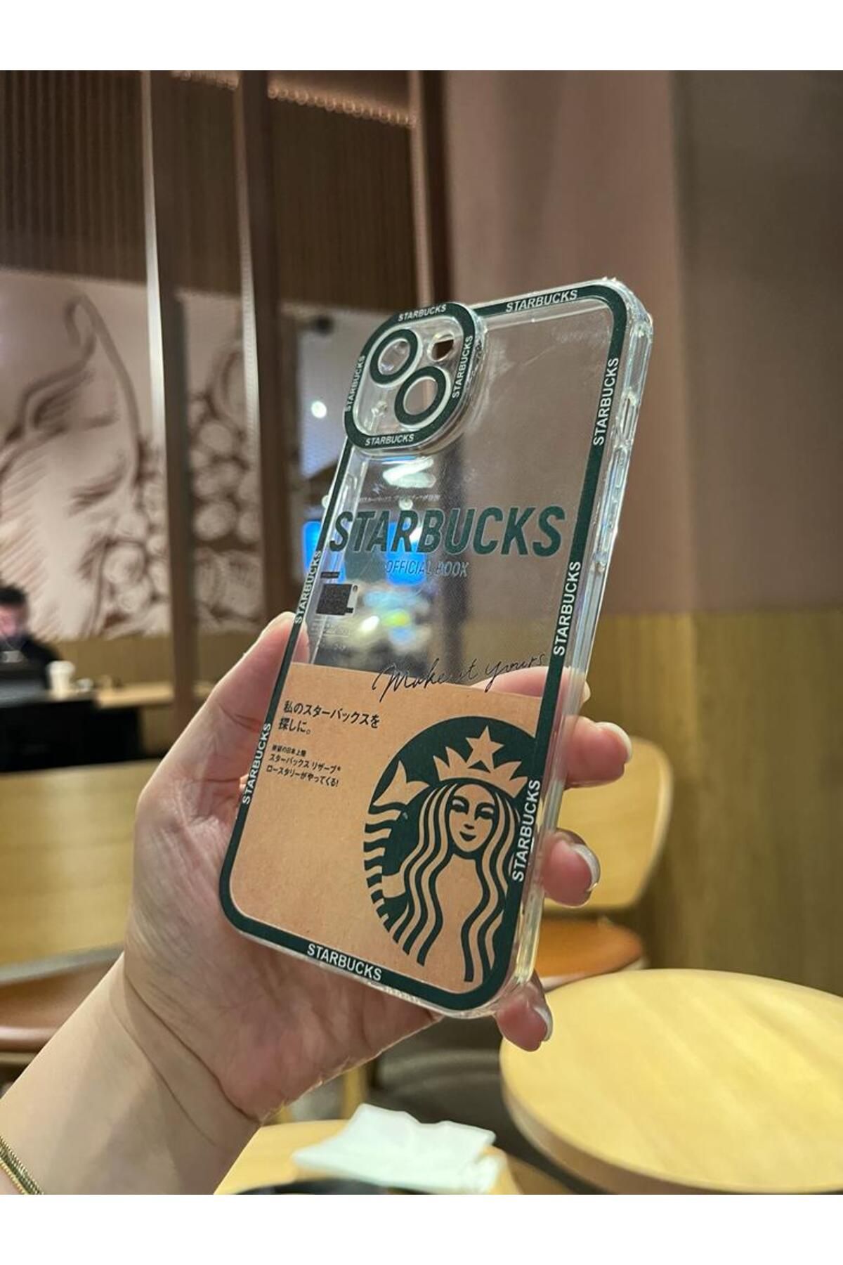Serena Company iPhone 14 Plus Marka Detaylı Şeffaf Kaliteli Telefon Kılıfı