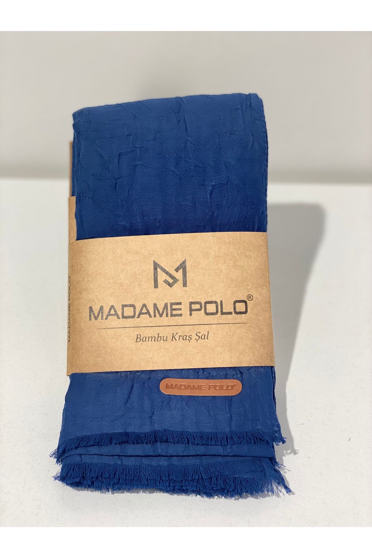 Perla Scarf & More Bambu Kırşa Şal Lacivert