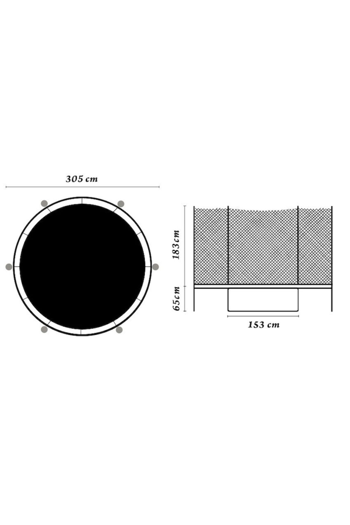 ideal STORE-Children's trampoline with safety net IDL FREEDOM JUNIOR JUMP COLLECTION, Diameter 305 cm 3