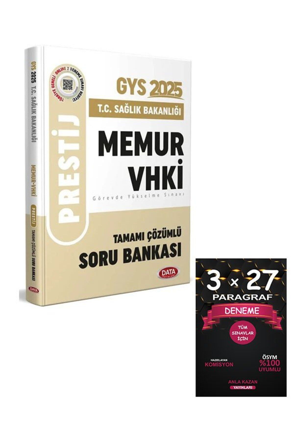 Anla Kazan Yayınları Data 2025 GYS Sağlık Bakanlığı Memur VHKİ PRESTİJ Soru Bankası Çözümlü