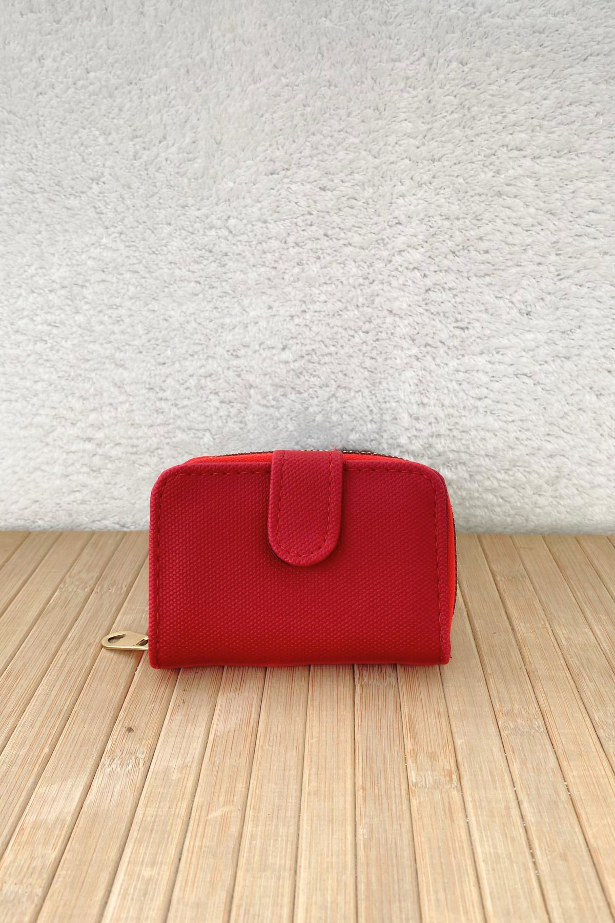 Mazel Design Kadın Fermuarlı ve Çıtçıtlı Kartlık Cüzdan
