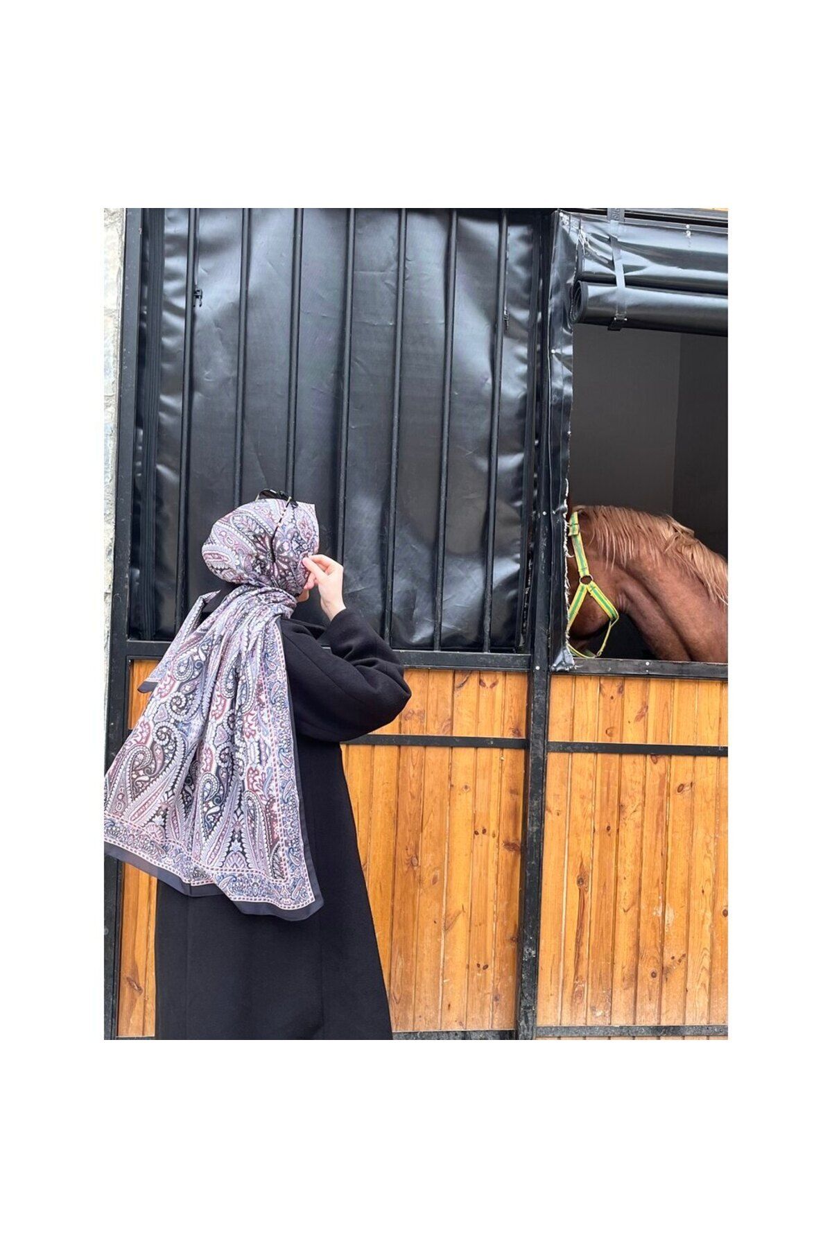 wafira etnik desenli şal
