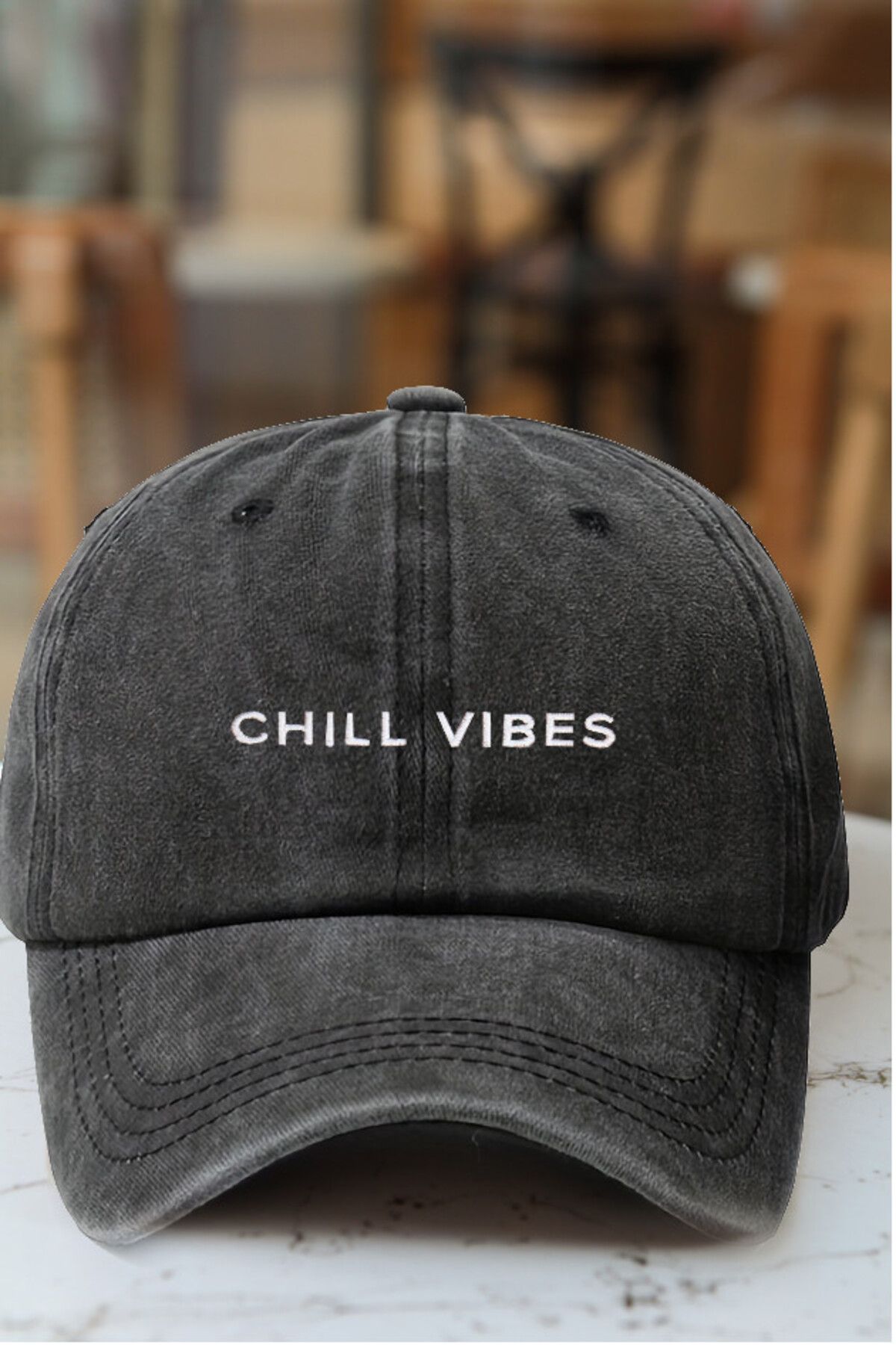 CAP BROS CHILL VIBES NAKIŞLI ESKİTME KEP ŞAPKA