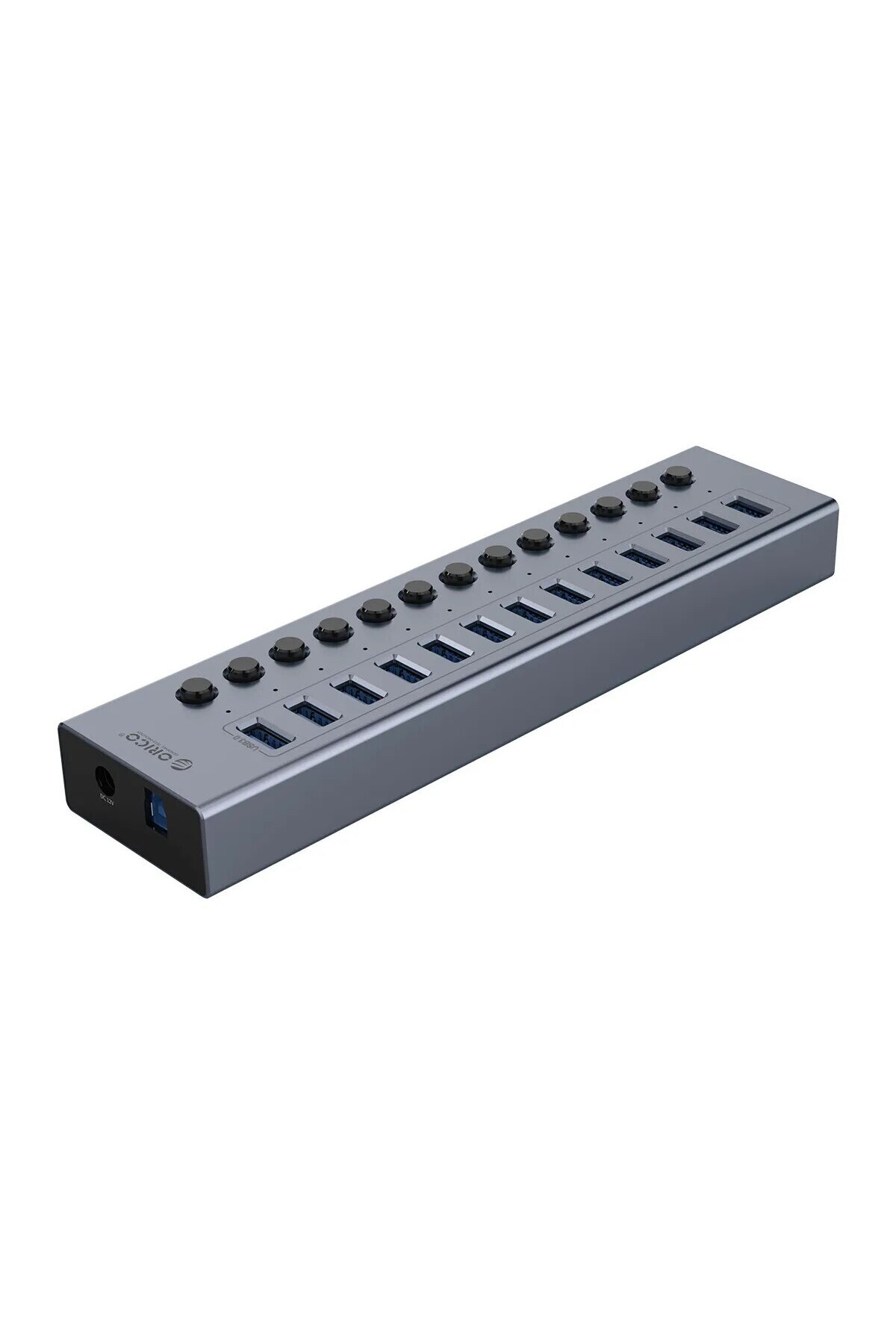 Orico-Aluminum 13 Port KR ORICO Powered USB Hub Splitter Socket with Multi USB 3.0 Port Slot Plug On-Off K 1