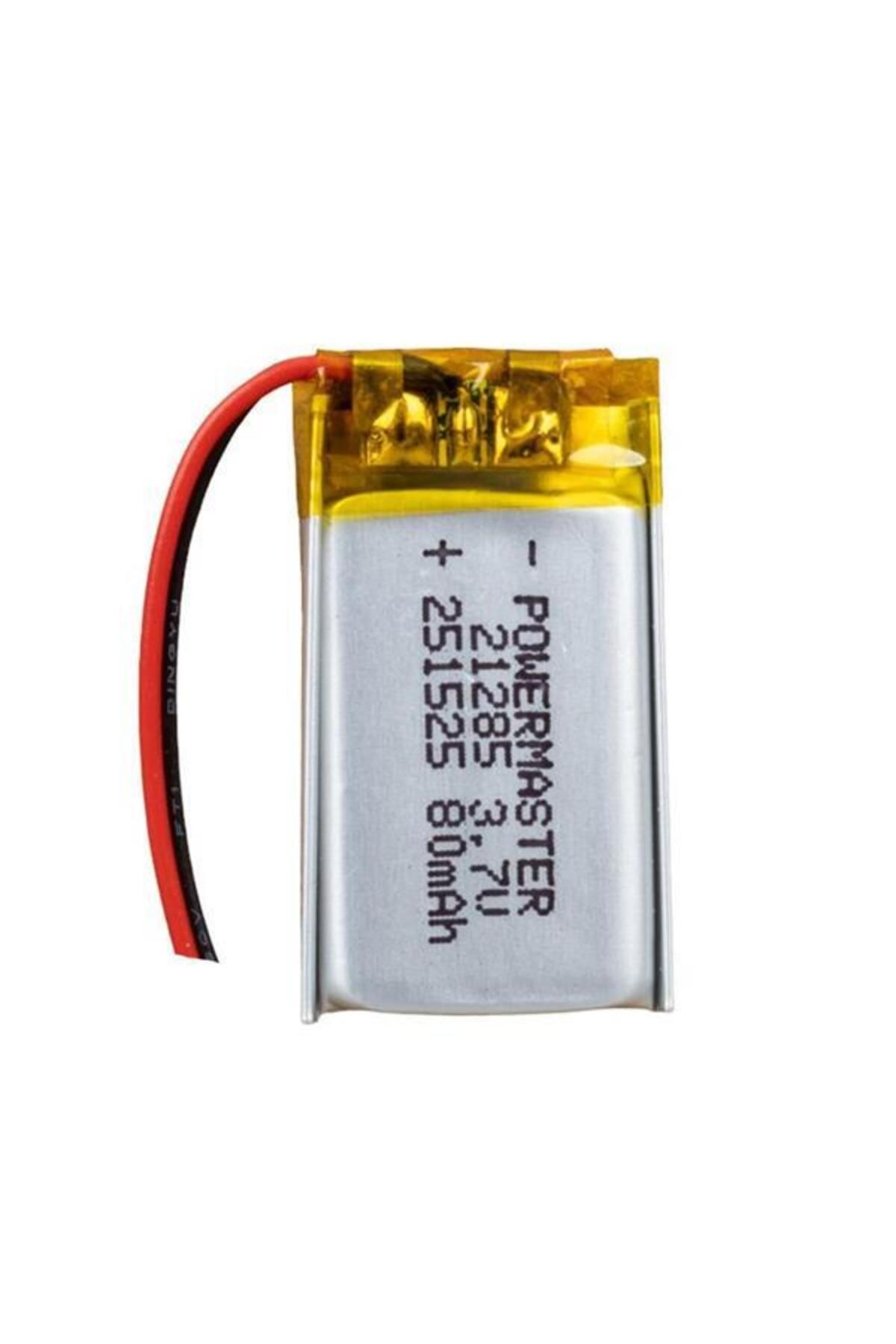 Modafiks Powermaster 251525 3.7 Volt 80 Mah Lityum Polimer Pil