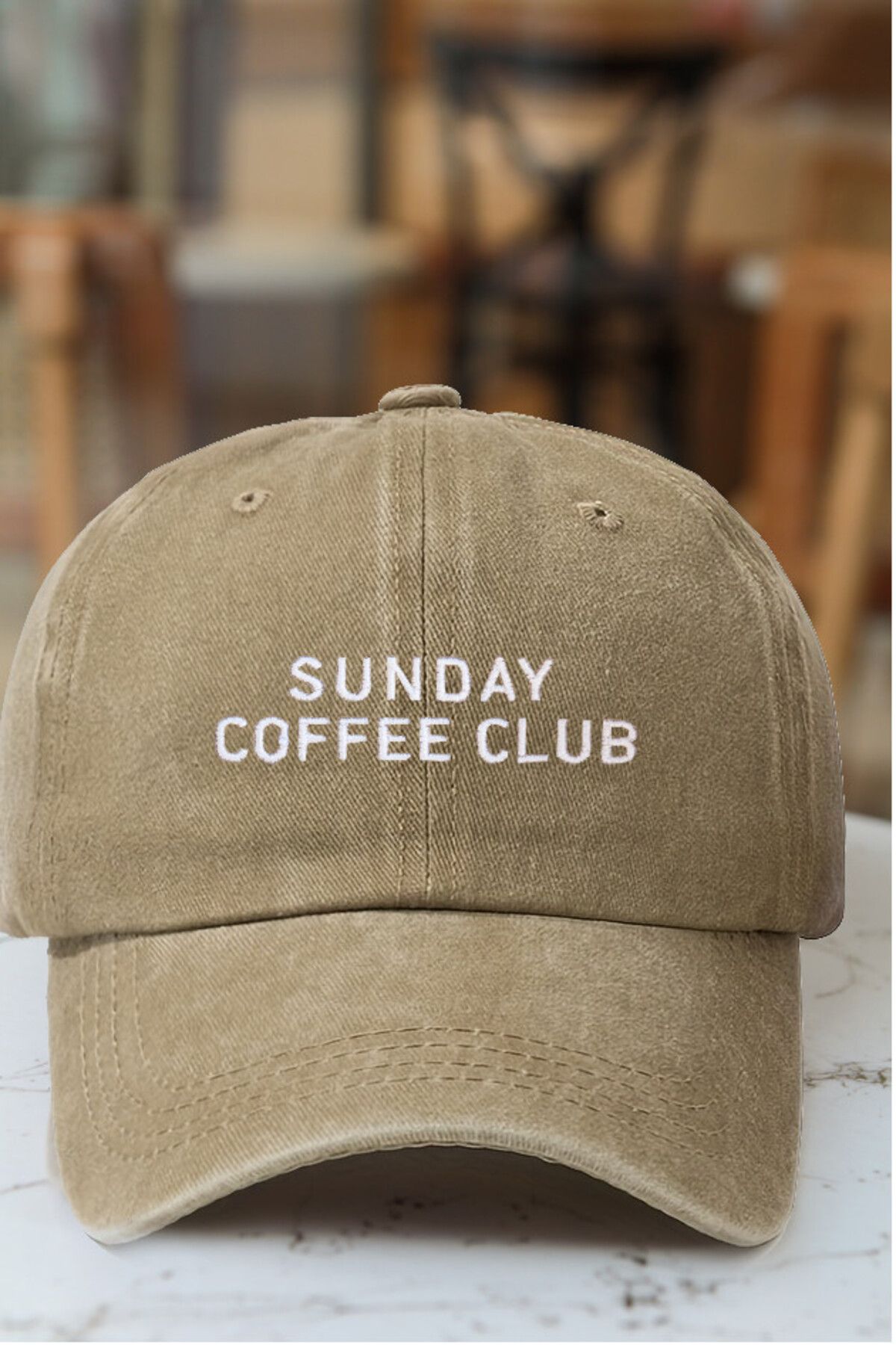 CAP BROS SUNDAY COFFEE CLUB NAKIŞLI ESKİTME KEP ŞAPKA