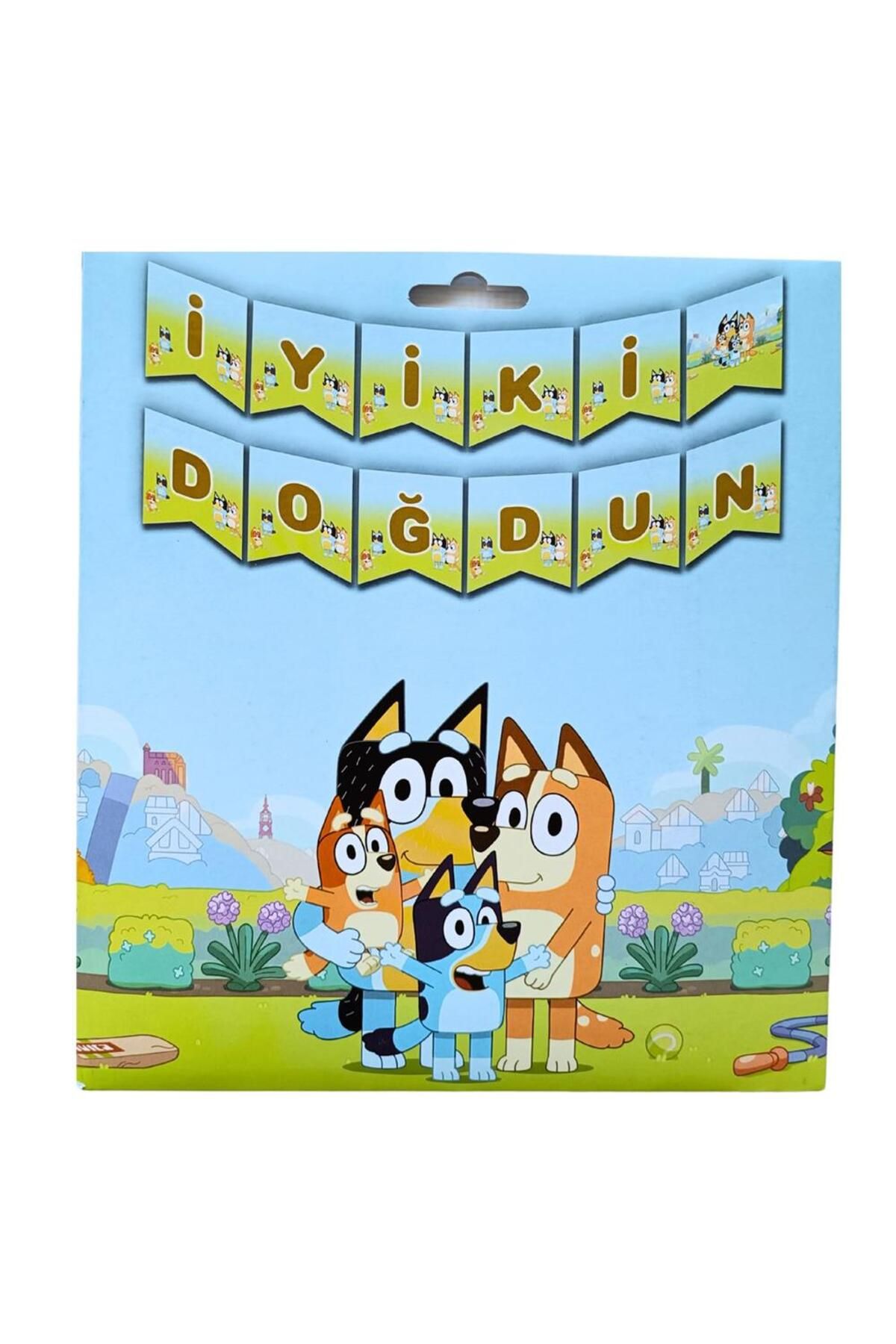 Kelebek Oyuncak Bluey Temalı İyiki Doğdun Banner
