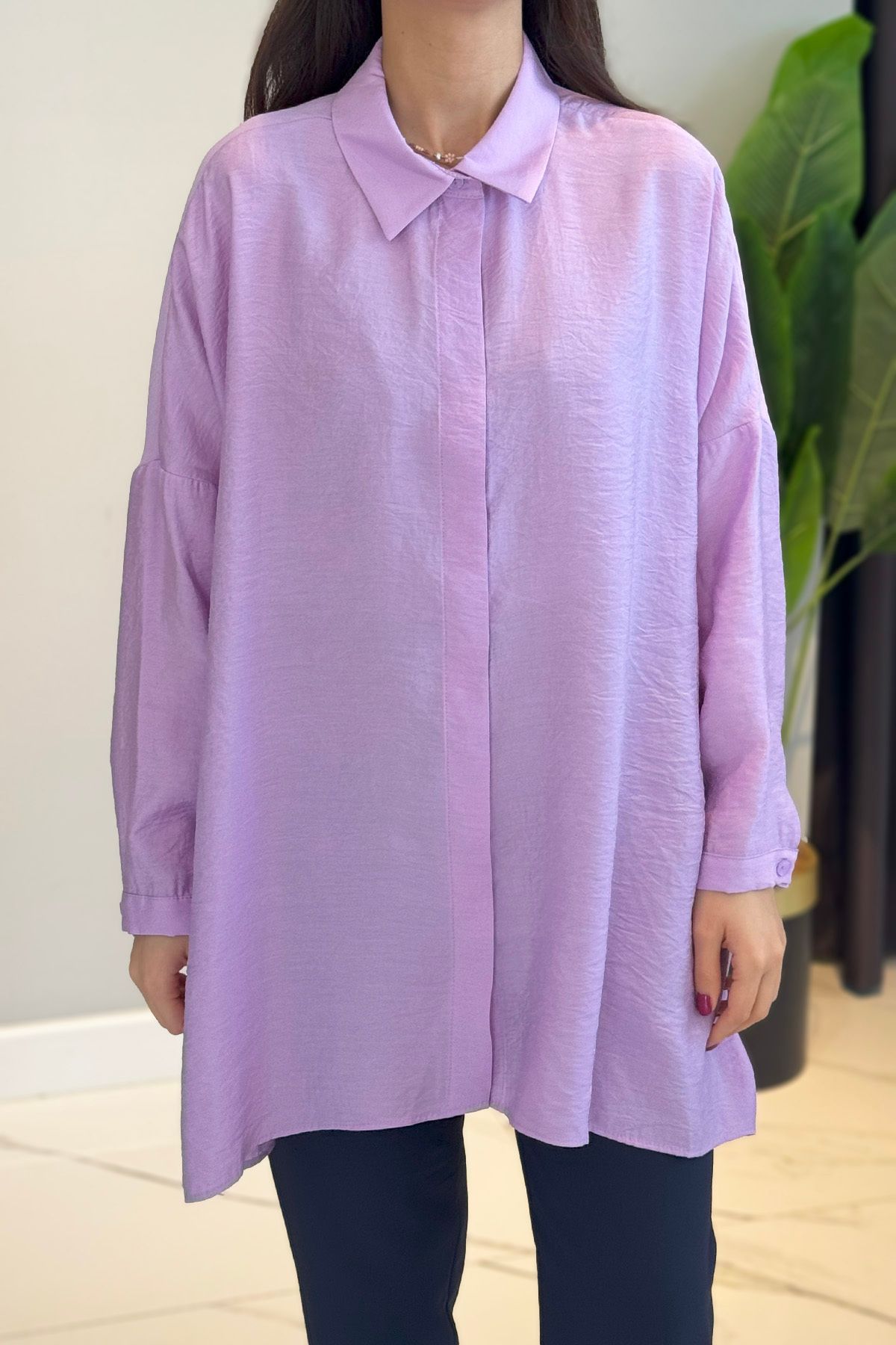 Nuss Gömlek Tunik 3001 Lila