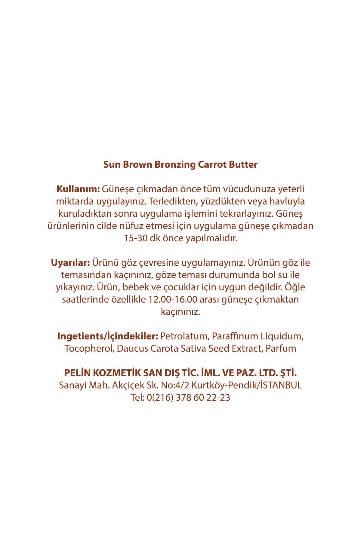 Sun Brown-Carrot Butter Bronzing Cream 100 ml 5