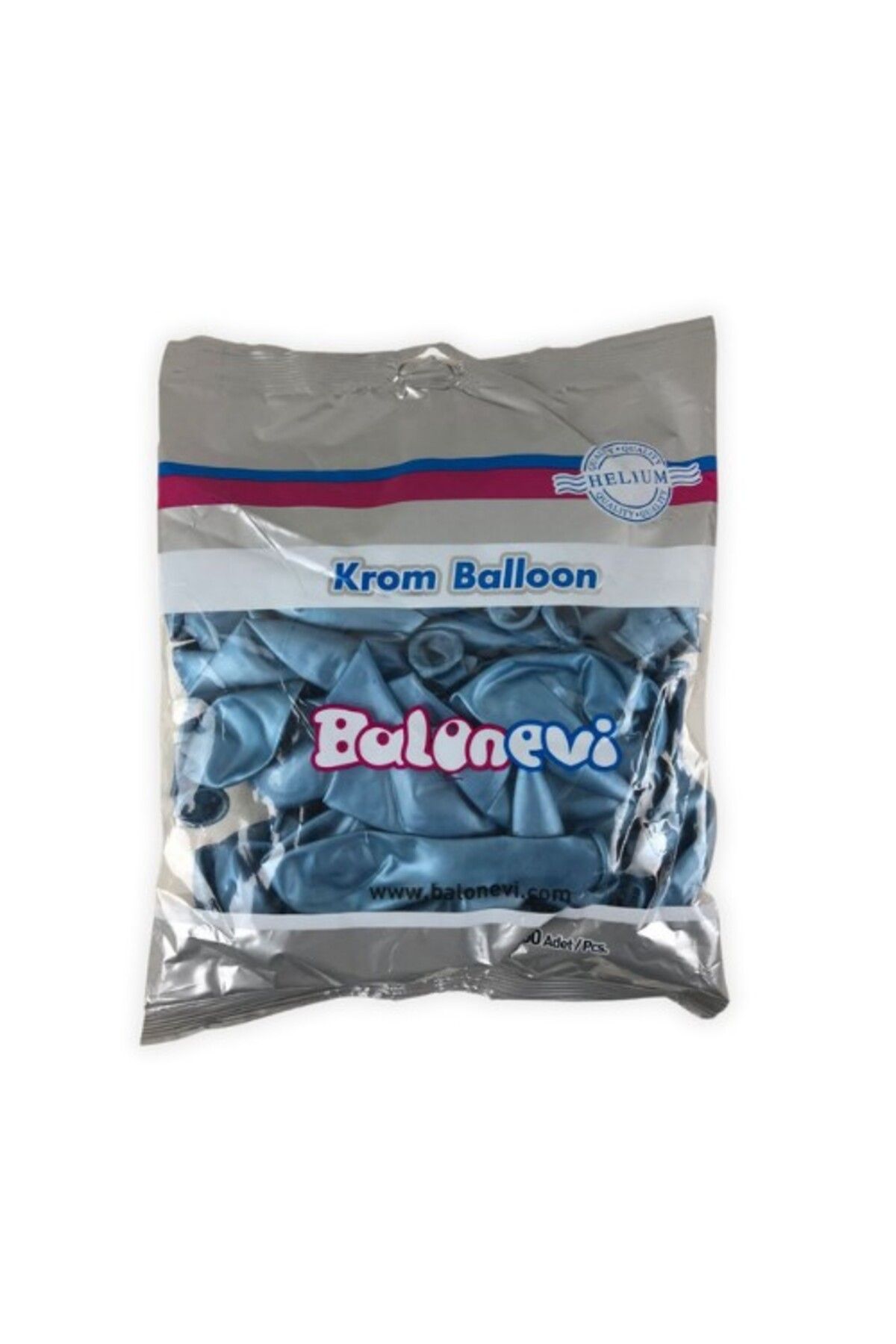 GLB BALON EVİ KROM BALON 12 İNÇ (30 CM ÇAP) 50'Lİ PAKET