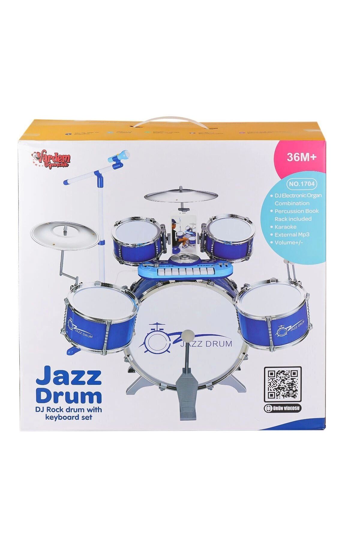 MT29 GİYİM BAO-1704 Bateri Seti MP3 ve Mikrofonlu