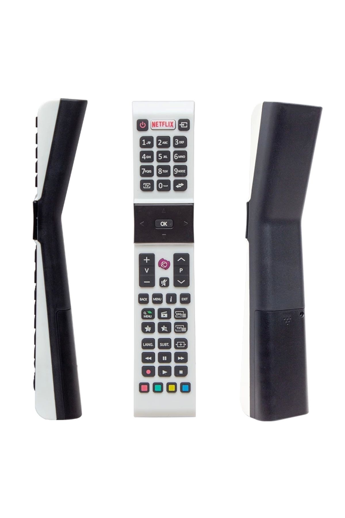 CENEN Kl Profilo Rca49130 Netflıx Tuşlu Beyaz Lcd-led Tv Kumanda Yazısız * Jvc * Vestel * Sanyo