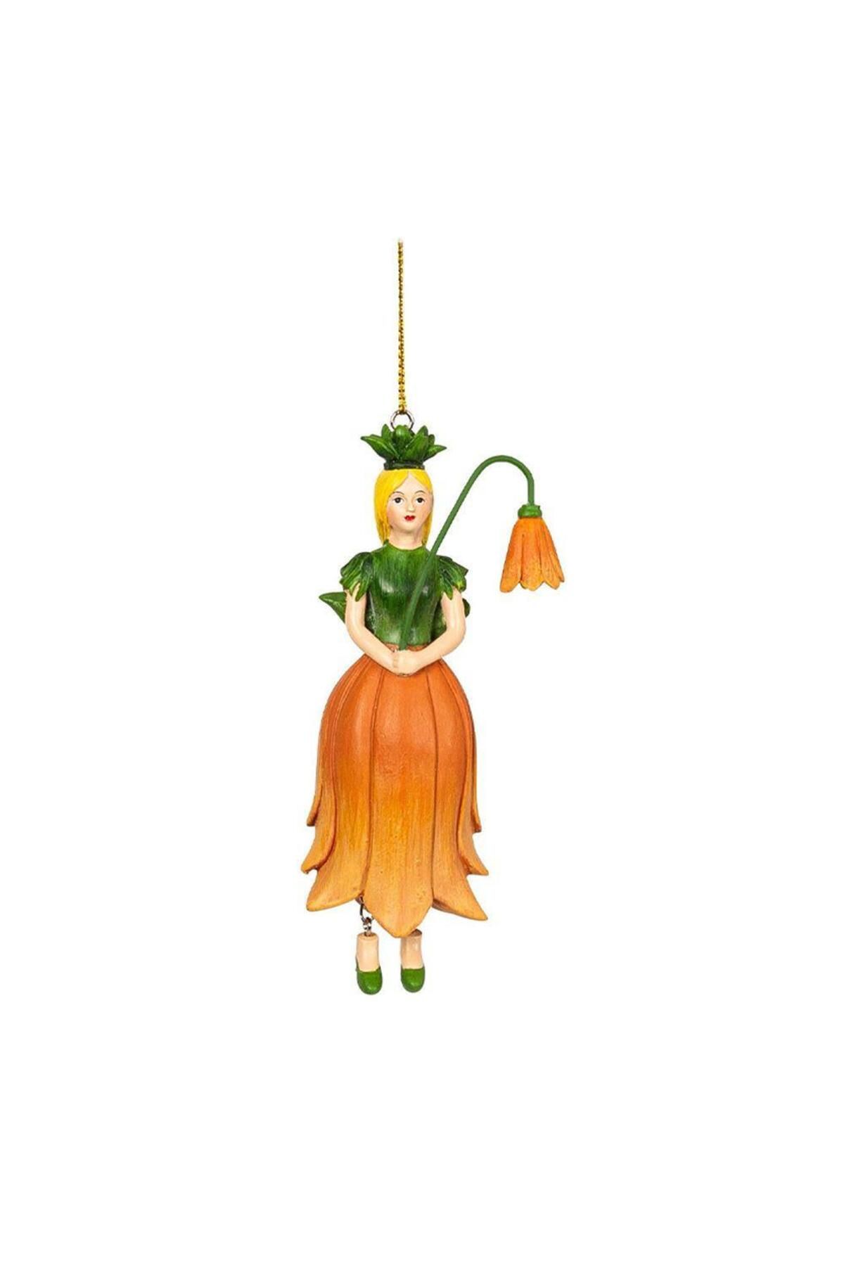 mutlu adım 1 Adet 12cm Çiçek Kız Peri Biblo Ters Lale