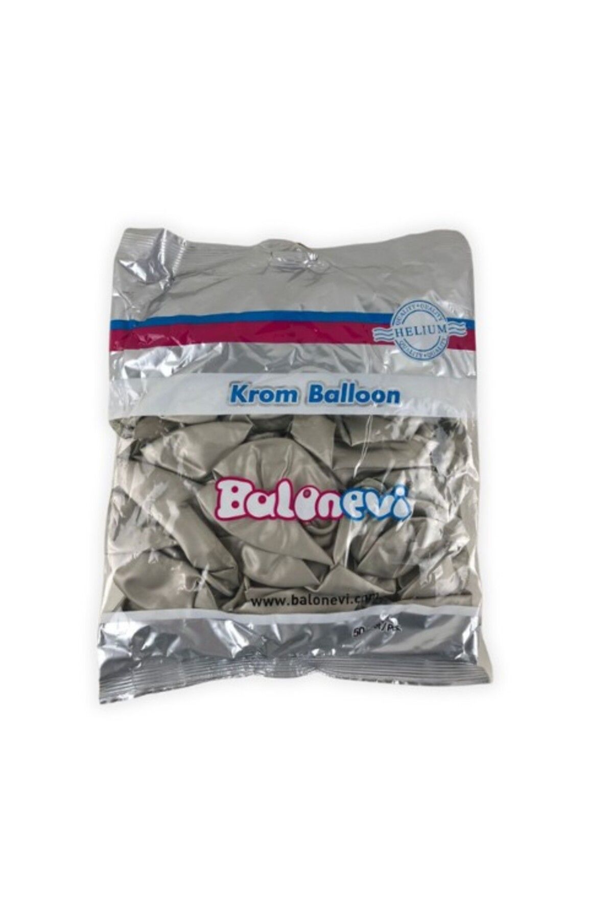GLB BALON EVİ KROM BALON 12 İNÇ (30 CM ÇAP) 50'Lİ PAKET
