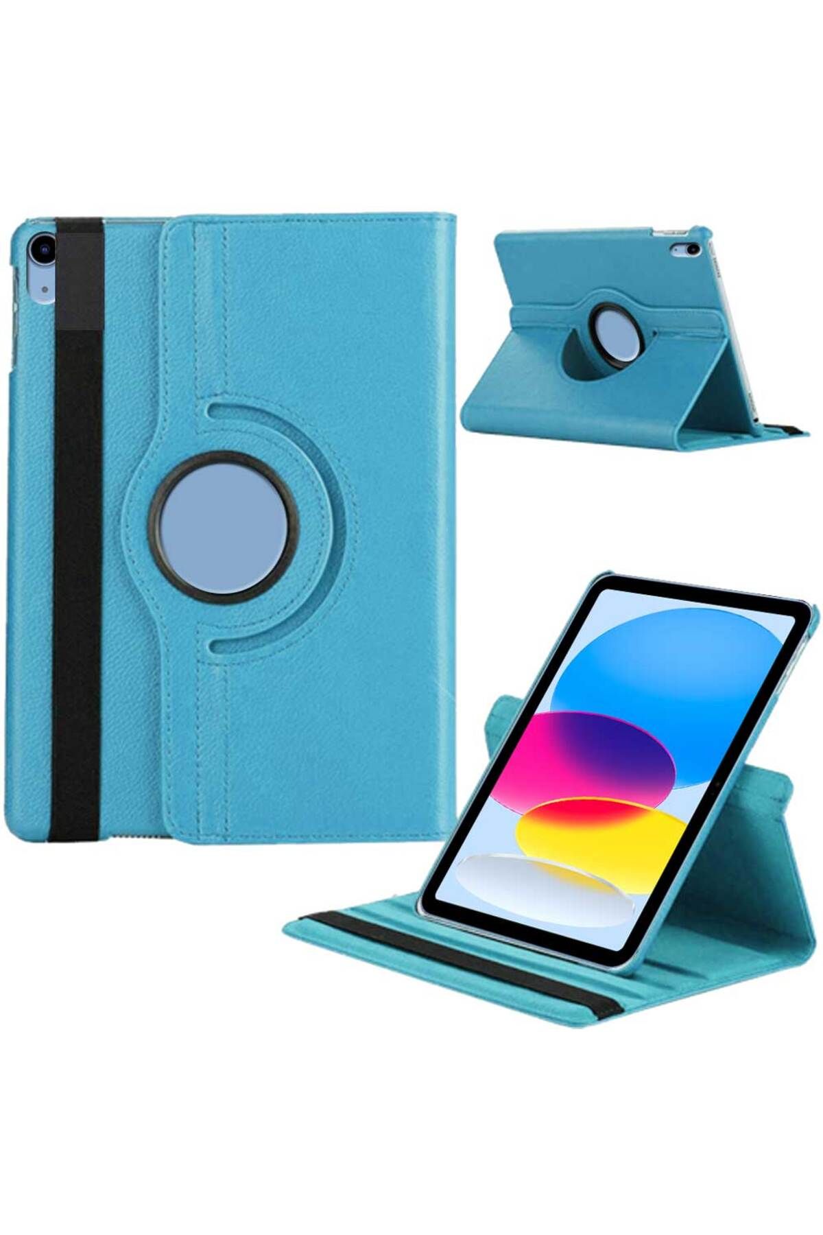 Tekamo Apple iPad 10. Nesil Uyumlu 10,9 inç A2696 A2757 Döner Standlı Tablet Kılıfı
