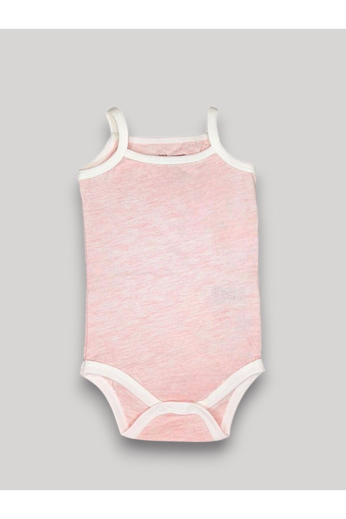 For My Baby Kız Bebek İp Askılı Body Alttan Çıtçıtlı Askılı badi