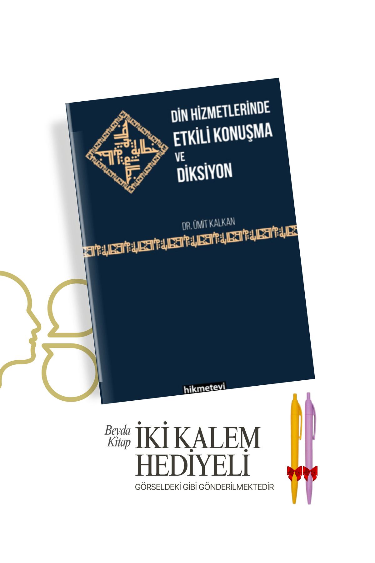 Hikmetevi Yayınları Din Hizmetlerinde Diksiyon - Ümit Kalkan - İki Kalem Hediyeli - DKSYN28