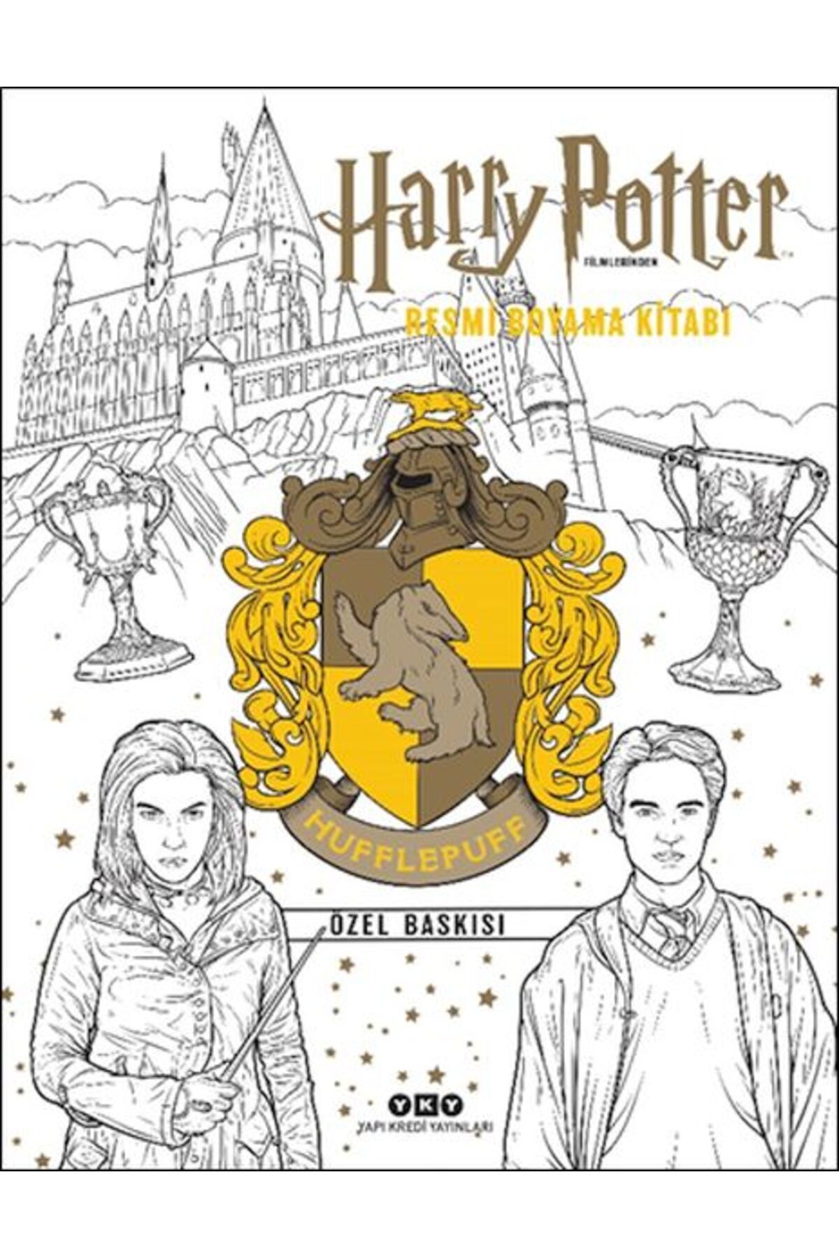 Destek Yayınları Harry Potter Filmlerinden Resmi Boyama Kitabı Hufflepuff Özel Baskısı