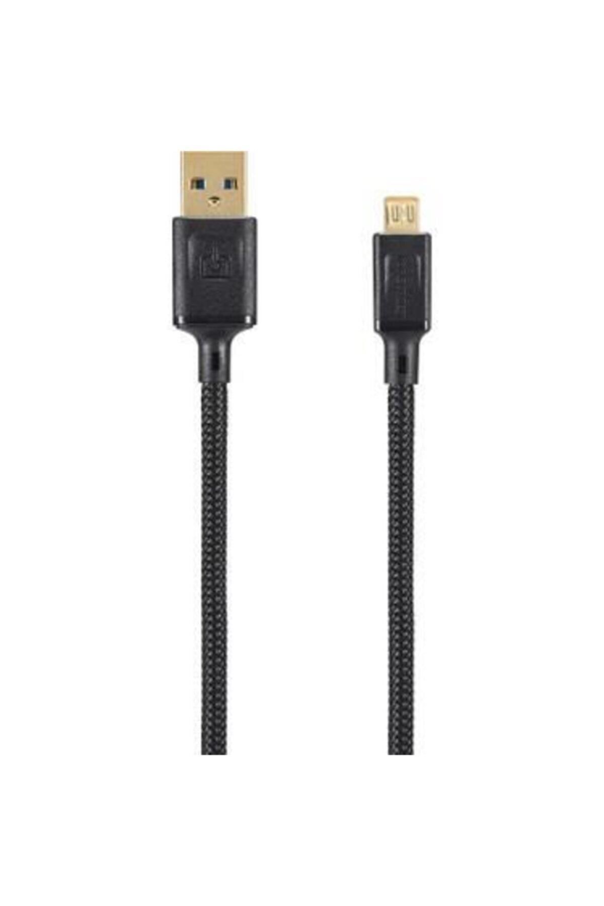 Fonemax Ultra Toughness Micro USB Dayanıklı Örgülü Şarj Aleti - Siyah - 1.2m