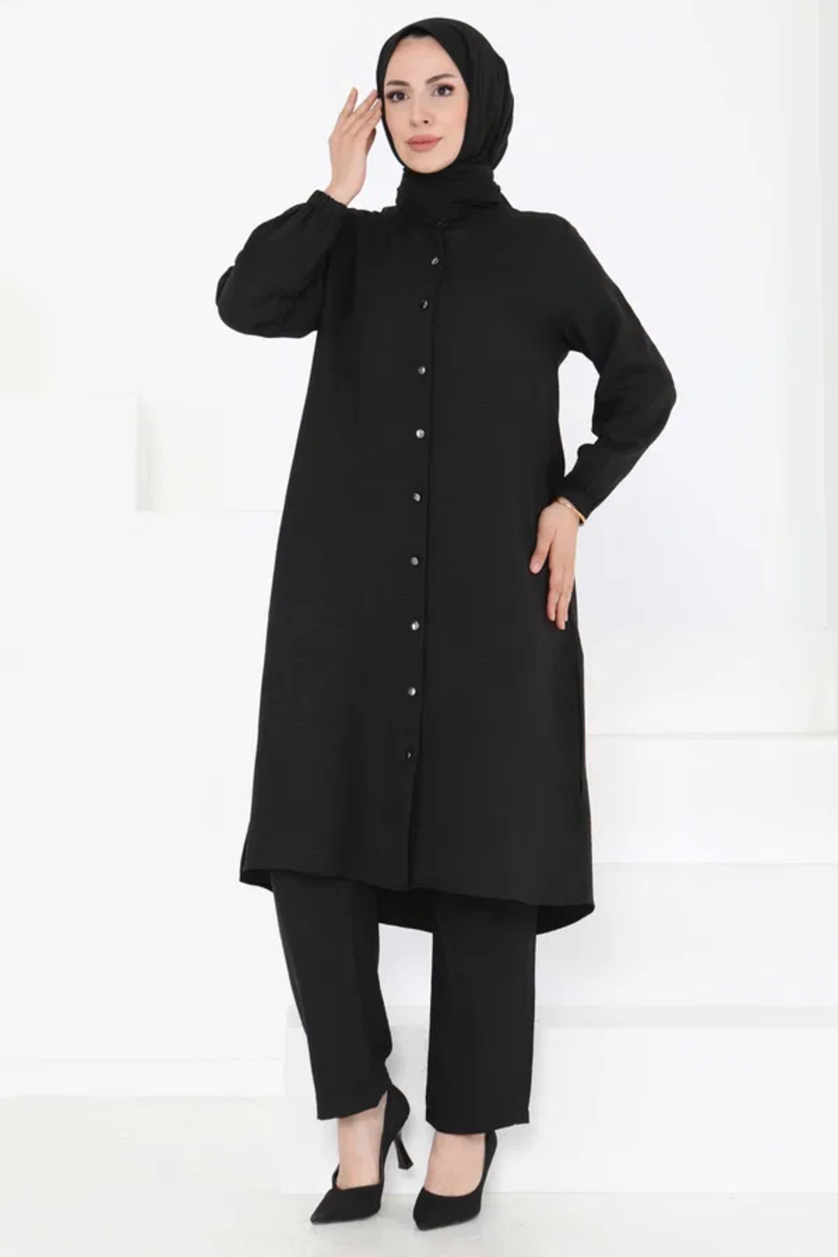 Butik Hakim Yaka İkili Takım