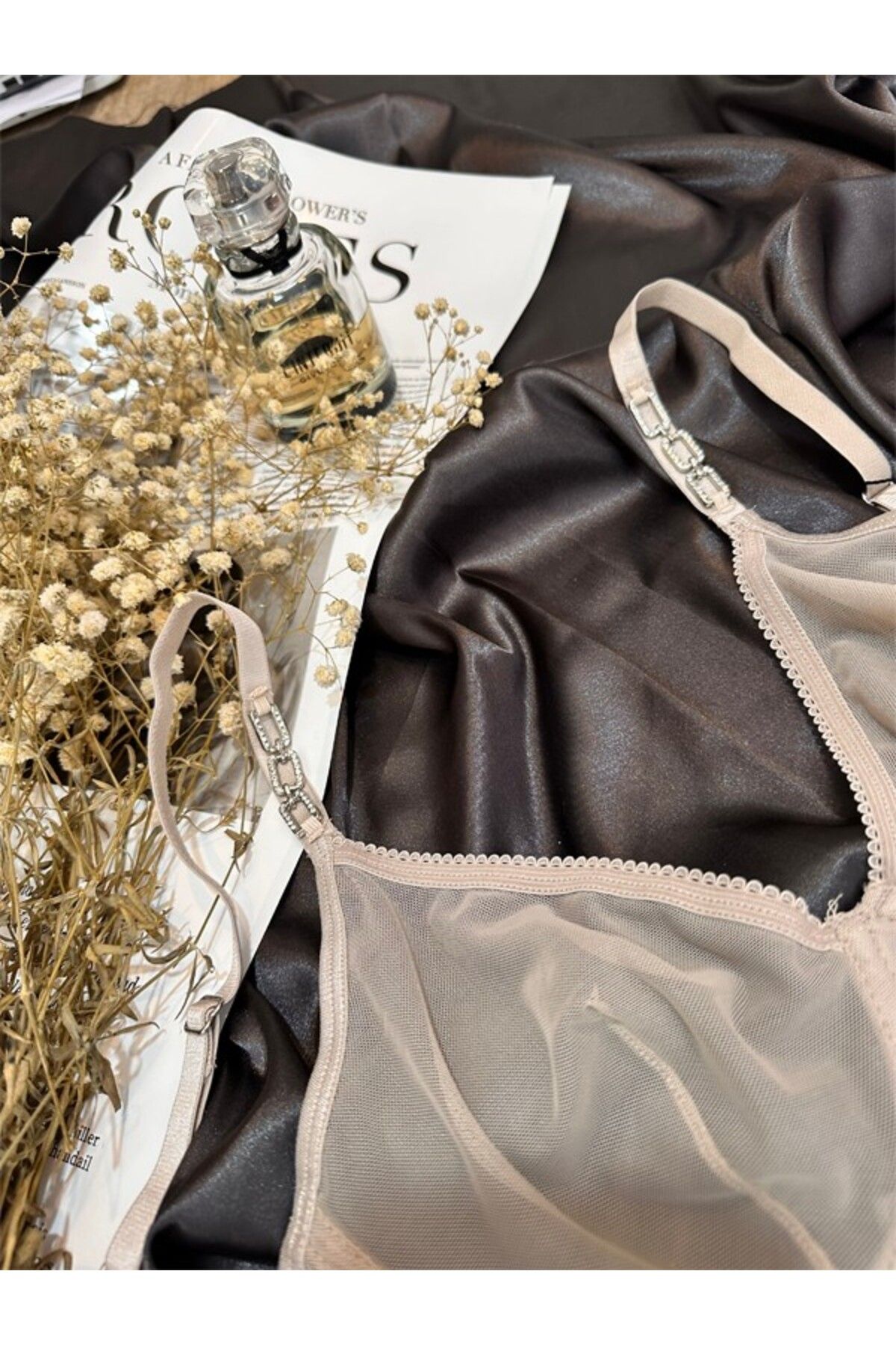 Delar Luxury Nuit Kapsız Tül İç Çamaşır Takımı