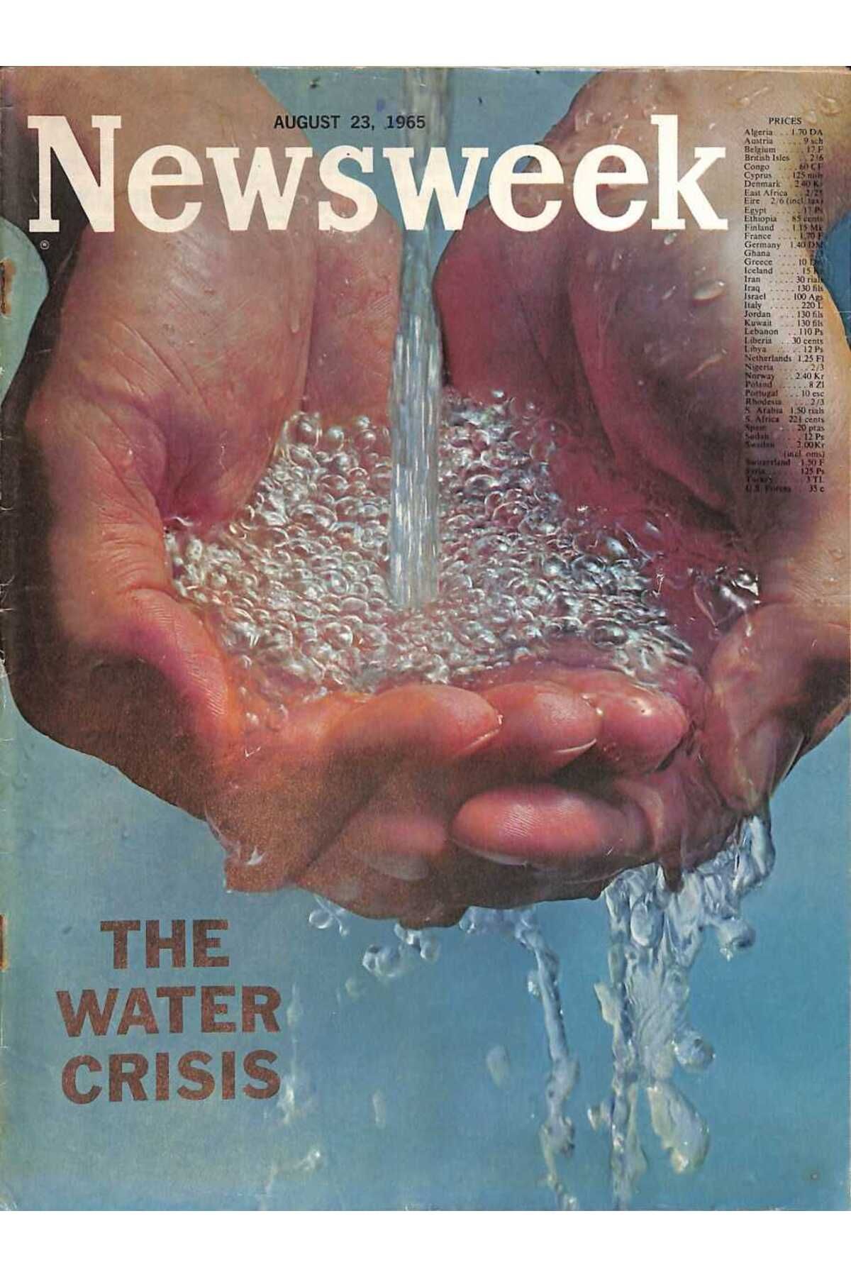 Gökçe Koleksiyon Newsweek August 23 1965 - Water Crisis Los Angeles Riots - Vietnam NDR91707