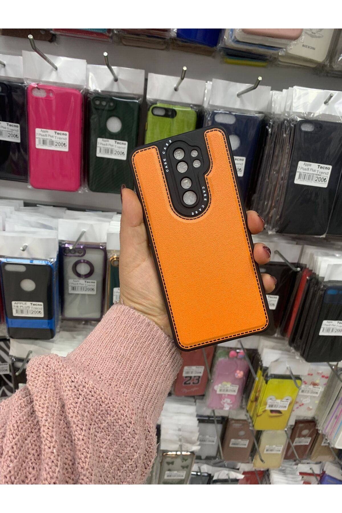 TECNOTREND Xiaomi Redmi Note 8 Pro Deri silikon kılıf