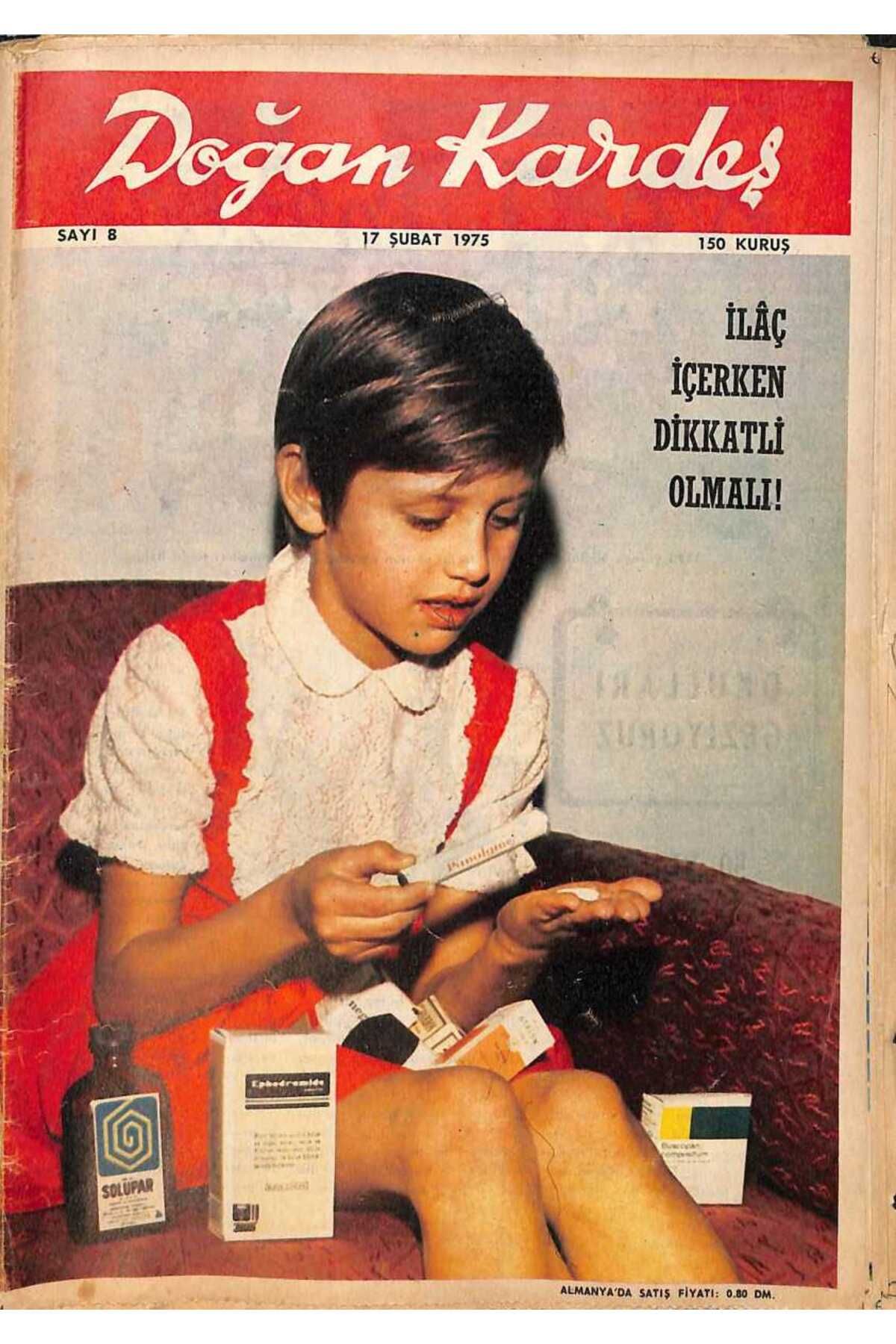 Gökçe Koleksiyon Doğan Kardeş Dergisi 28 Nisan 1975 Sayı18 NDR90689