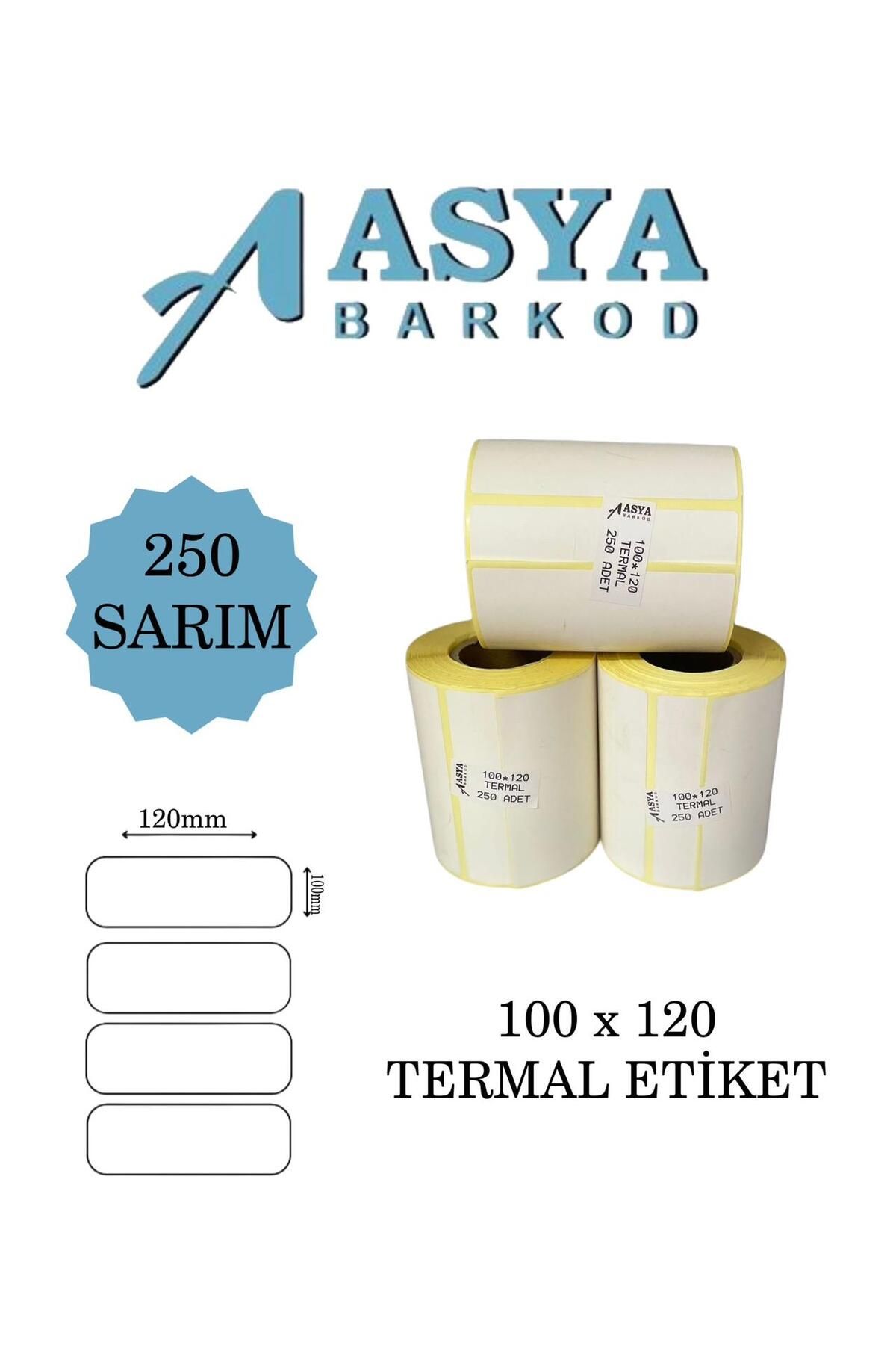 ASYA BARKOD 100 x 120 Termal Etiket 250 Sarım