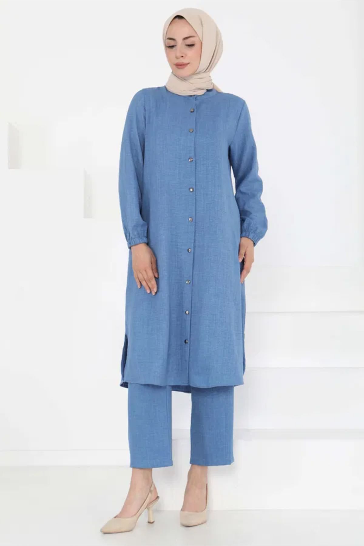 Butik Hakim Yaka İkili Takım