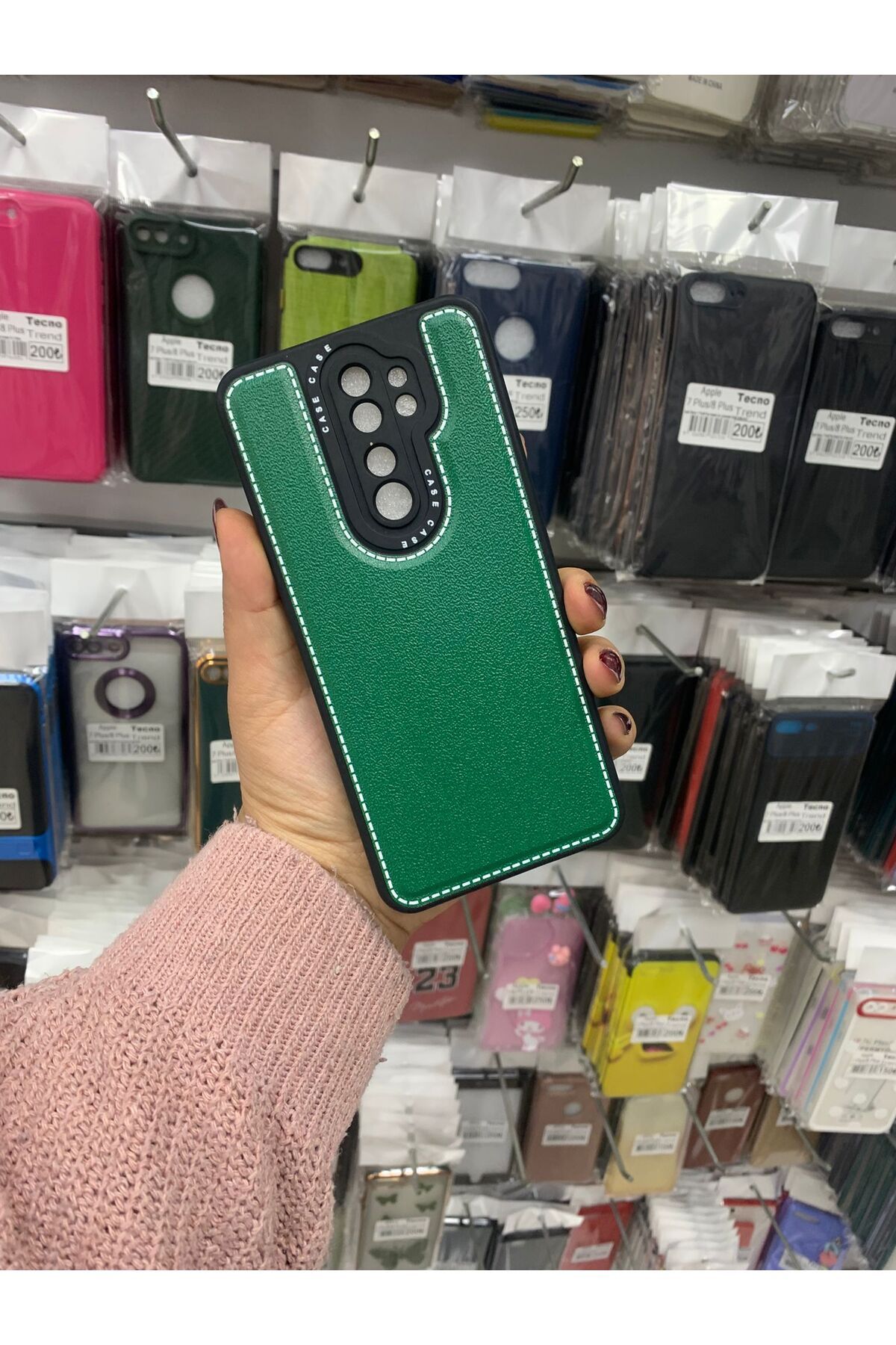 TECNOTREND Xiaomi Redmi Note 8 Pro Deri silikon kılıf